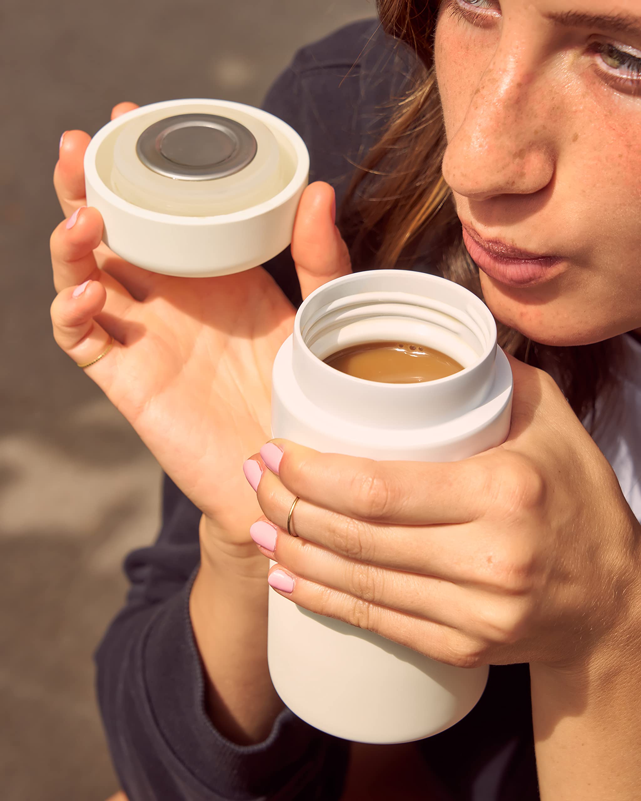 W&P Porter Insulated Bottle 12 Oz | Clean Taste Ceramic Coating For Water, Coffee, & Tea | Wide Mouth Vacuum Insulated | Dishwas