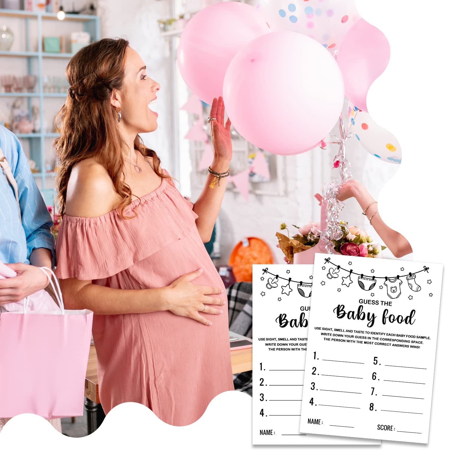 Baby Shower Game, Guess The Baby Food Baby Shower Game, Gender Reveal Party Supplies, Baby Shower Decorations, Baby Shower Party