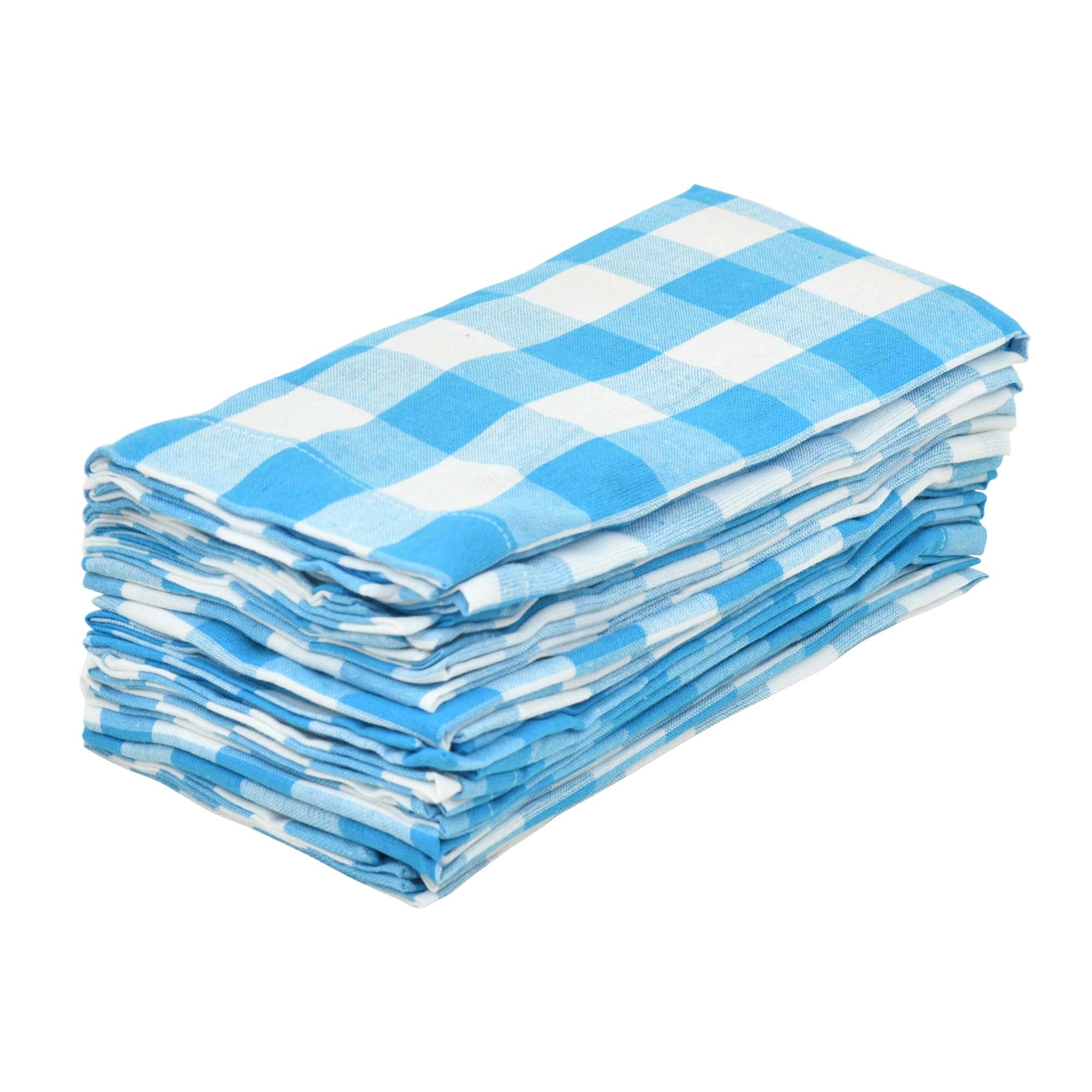 Micasa D  Cor 100% Cotton Buffalo Check Gingham Plaid Woven Cotton Napkin In Wedding Napkins,Cocktails Fabric Napkins & Generous