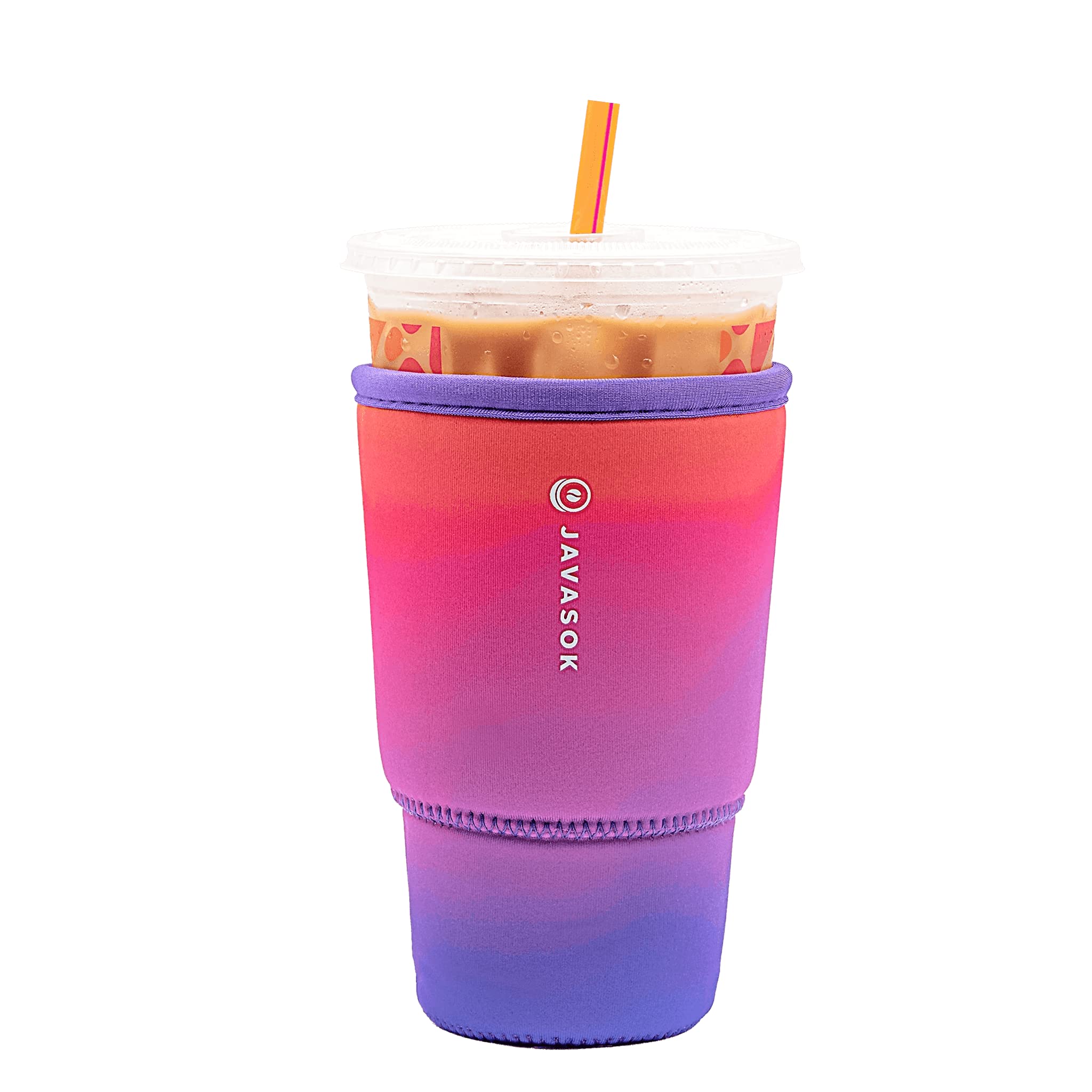 Sok It Java Sok Iced Coffee & Cold Soda Insulated Neoprene Cup Sleeve (Twilight, Large: 30-32Oz)