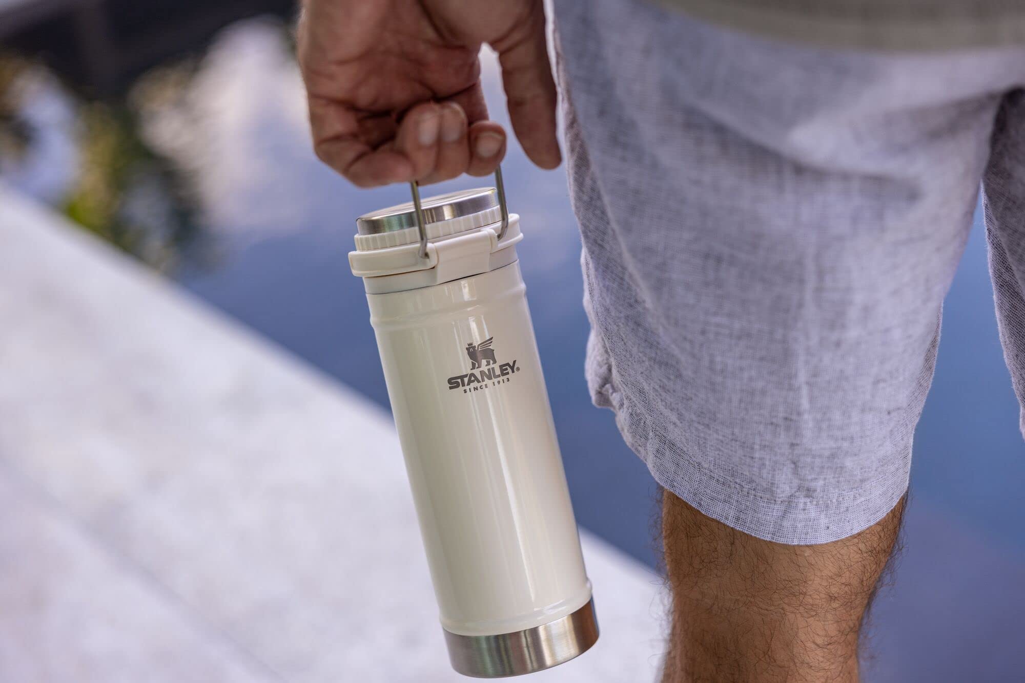 Stanley Classic Travel Mug French Press 16Oz Cream Gloss