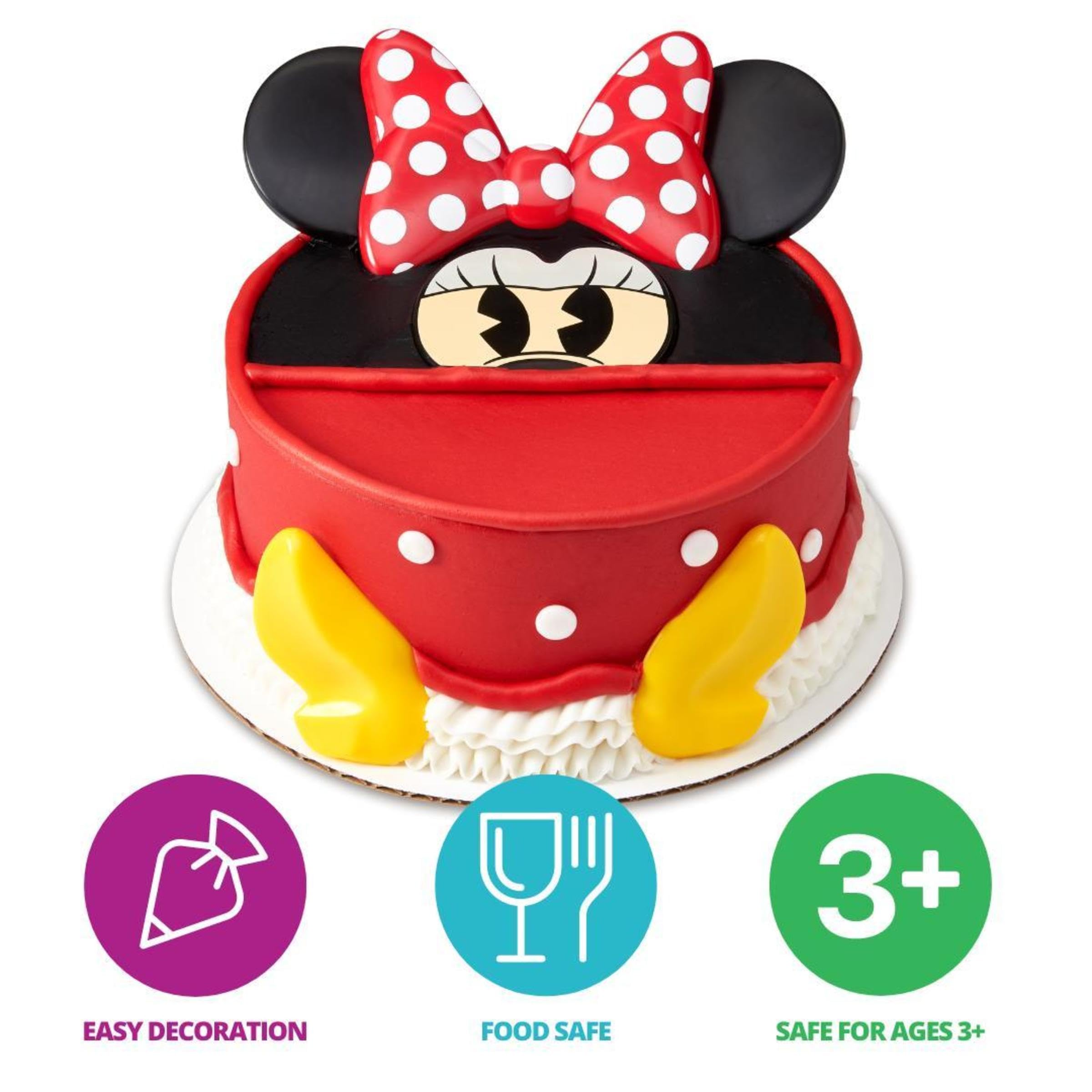 DecoPac Minnie Mouse Creations DecoSet Cake Topper  1 Count (Pack of 1)  Multiple