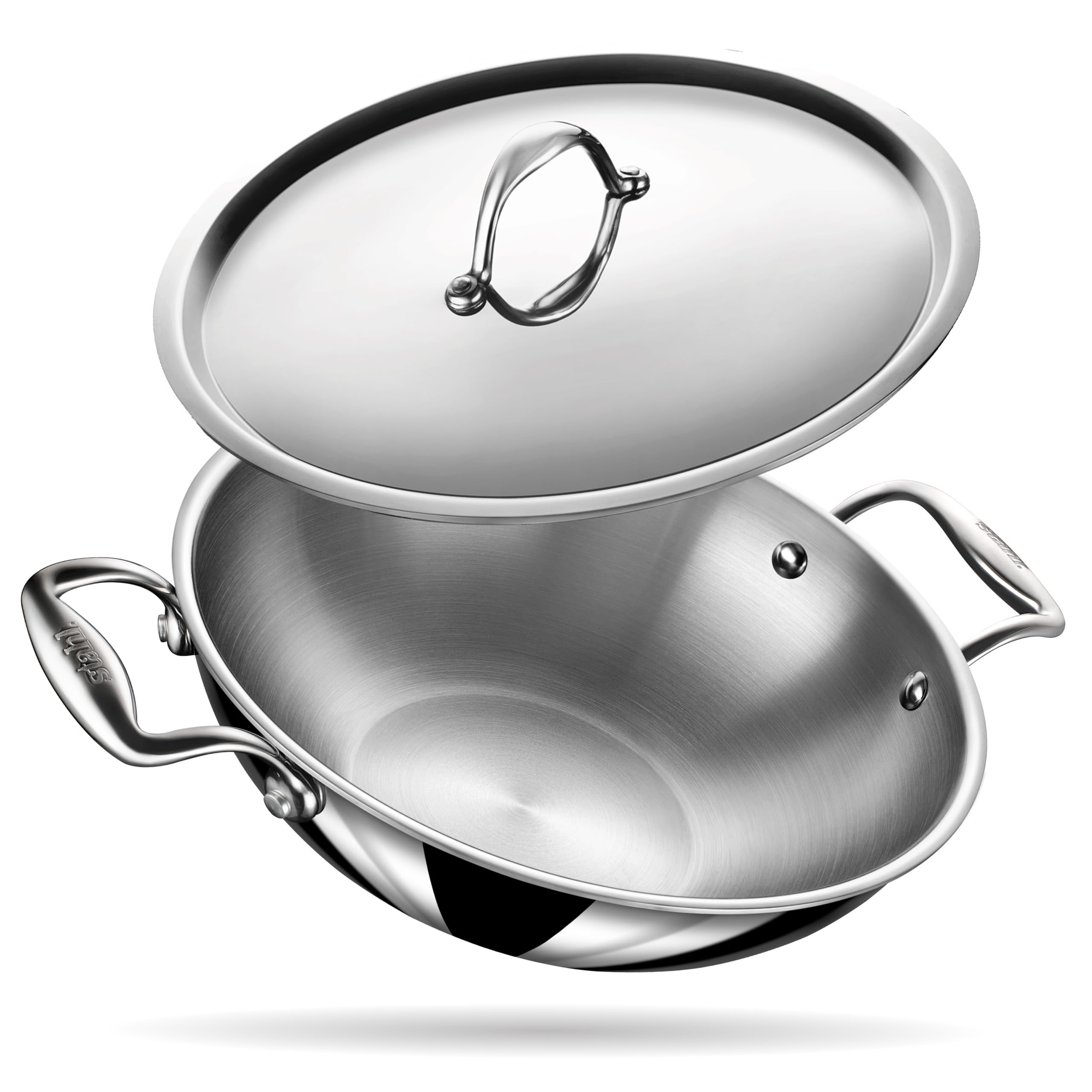 Stahl Stainless Steel Artisan Kadhai, 1Piece, Silver (7 in)