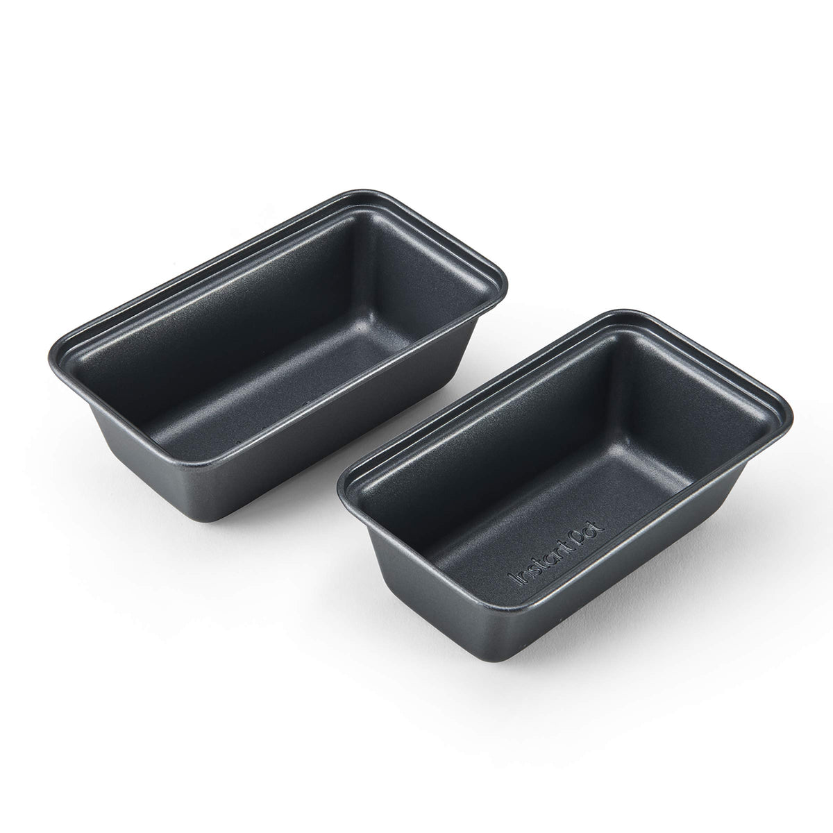 Instant Pot Official Mini Loaf Pans, Set Of 2, Compatible With 6-Quart And 8-Quart Cookers, Gray