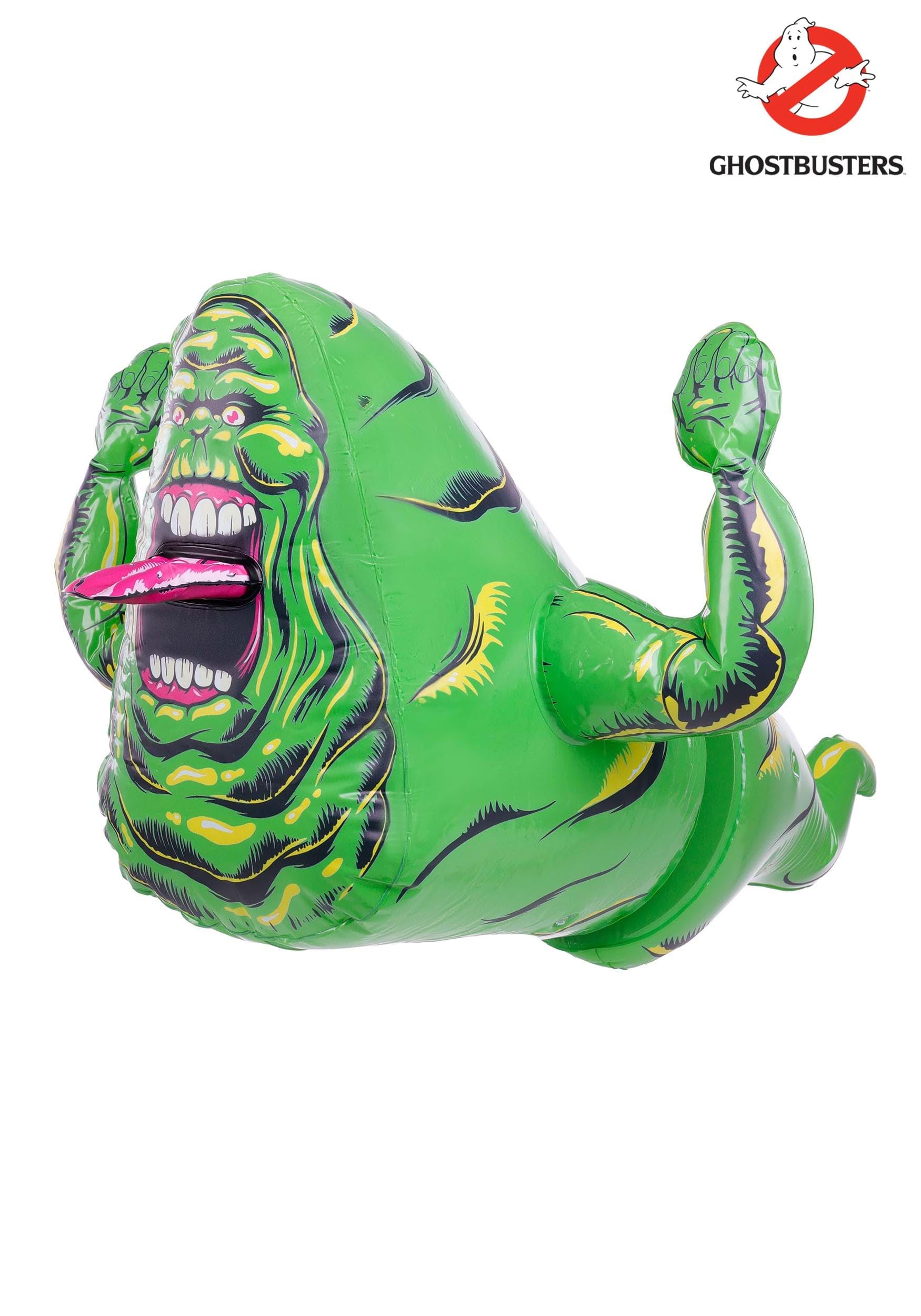 Fun Costumes Ghostbusters Inflatable Slimer Window Cling Decoration | Green Hanging Ghost Halloween Decor for Windows Standard