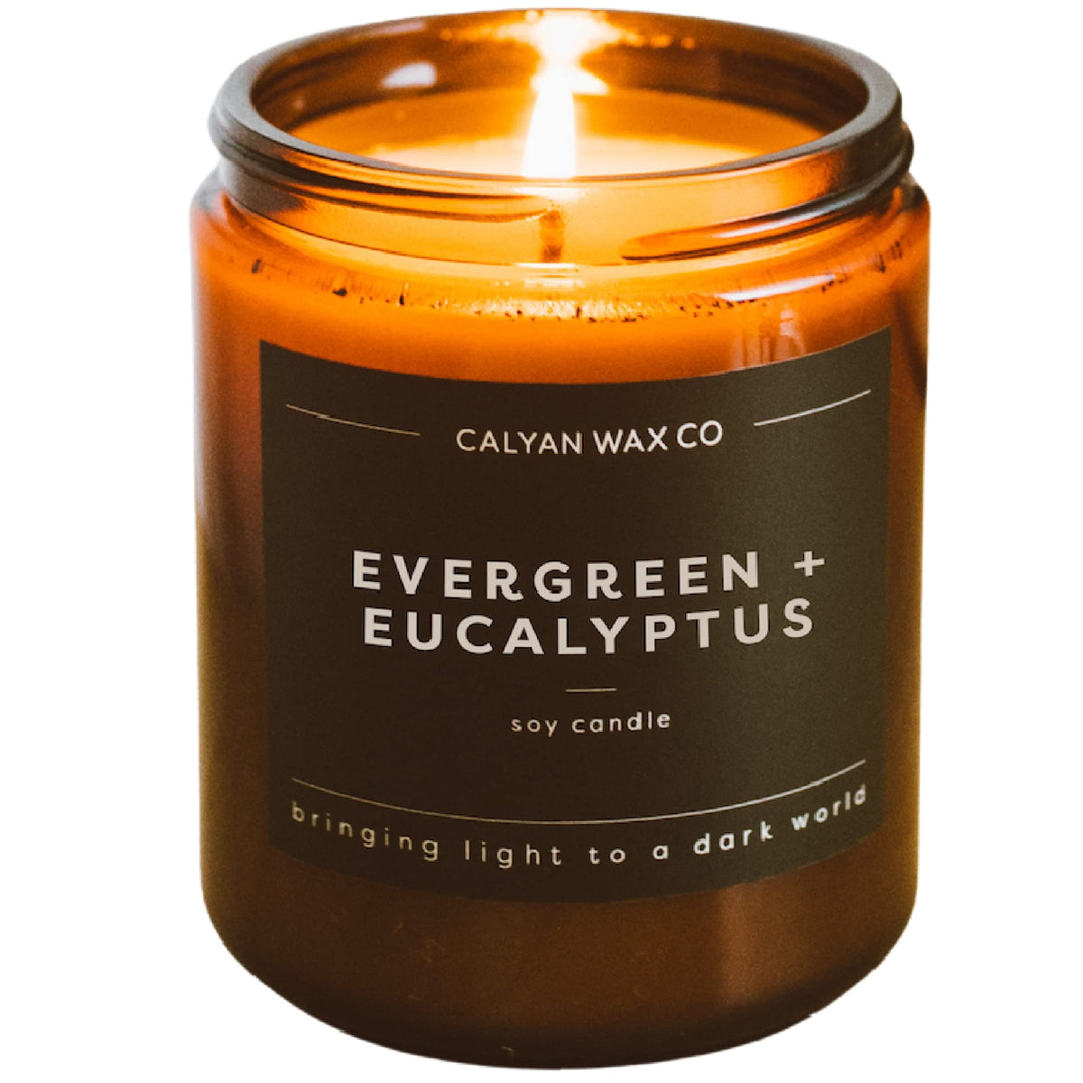 Calyan Wax Soy Wax Candle, Evergreen & Eucalyptus Scented Candle for The Home  Premium Candle with Essential Oils  7.2 oz 57 Hou