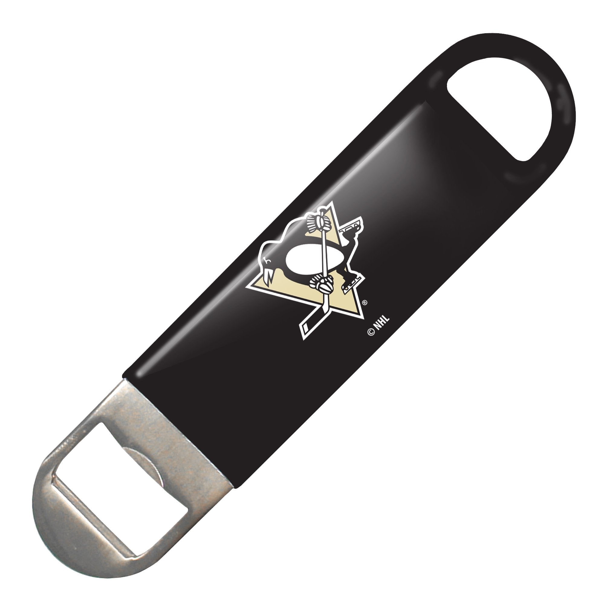 Nhl Pittsburgh Penguins Vinyl Covered Long Neck Bottle Opener