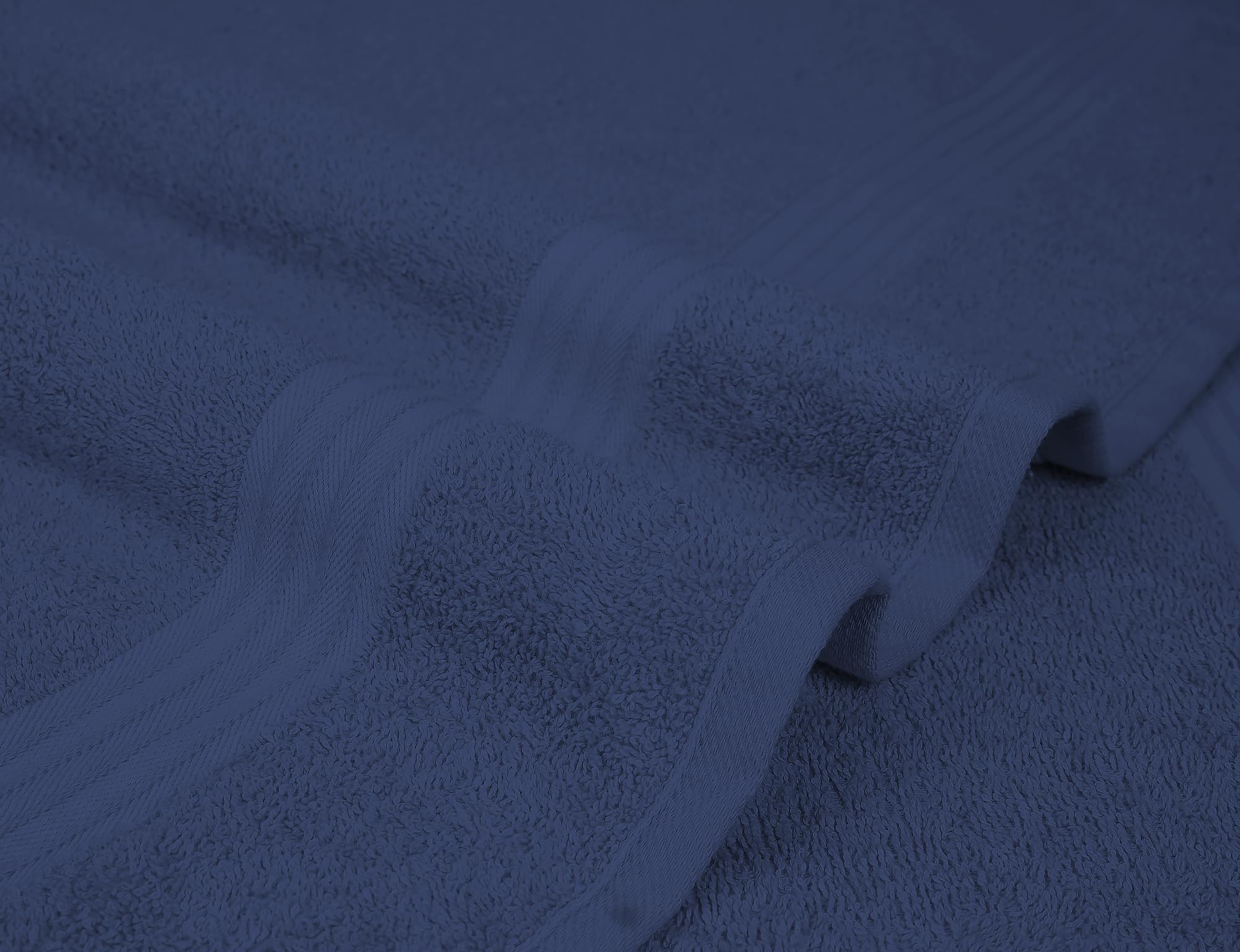 Textila 100% Cotton Bath Sheet Towels - Jumbo Size 35X70 Inches, Ultra Soft And Absorbent, (2 Pack - Navy Blue) Luxury Oversized