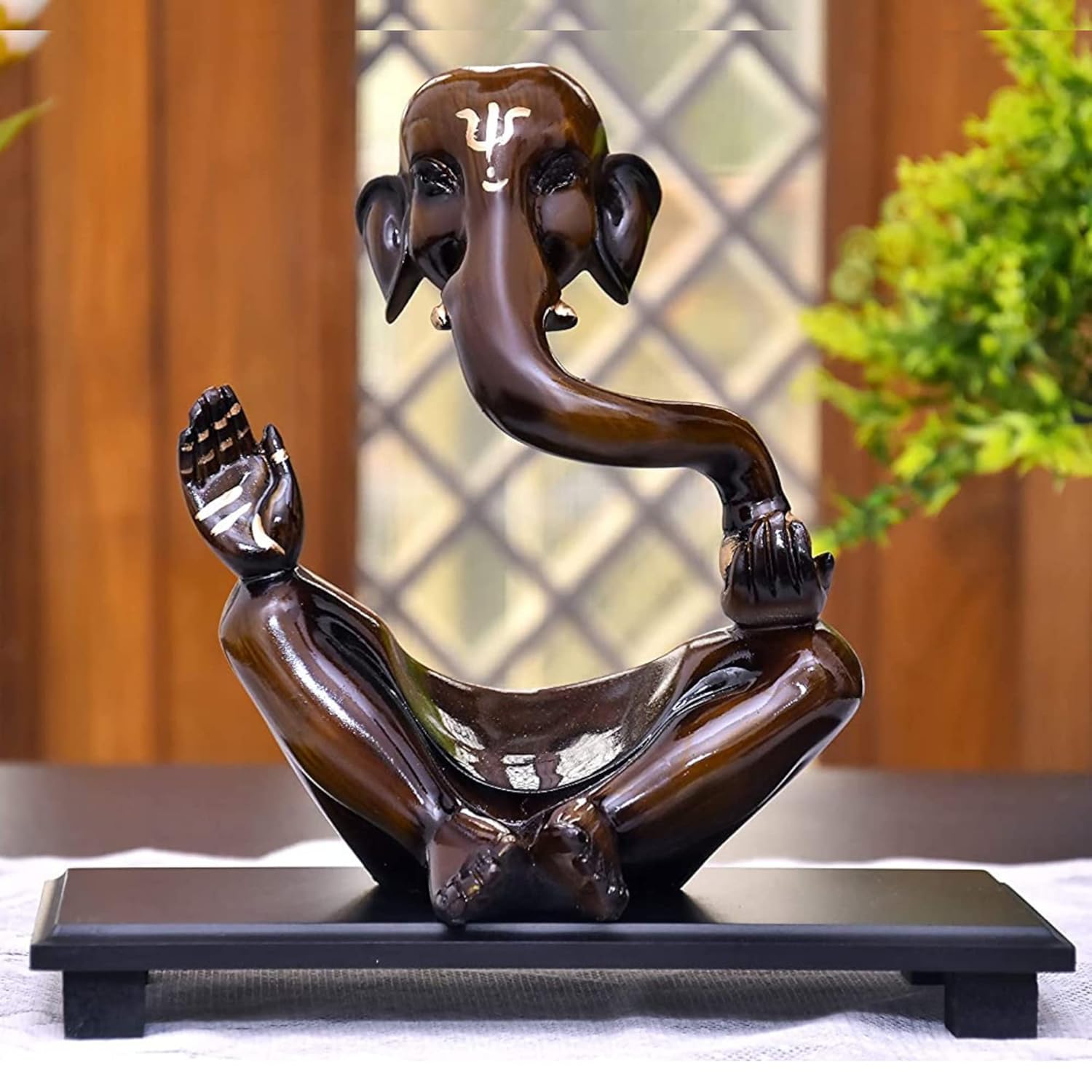 The Sacred Gifts Ganesha Modern Art Idol | Ganesh Statue Showpiece For Home Decor, Living Room, Bedroom, Office Desk | Warming G