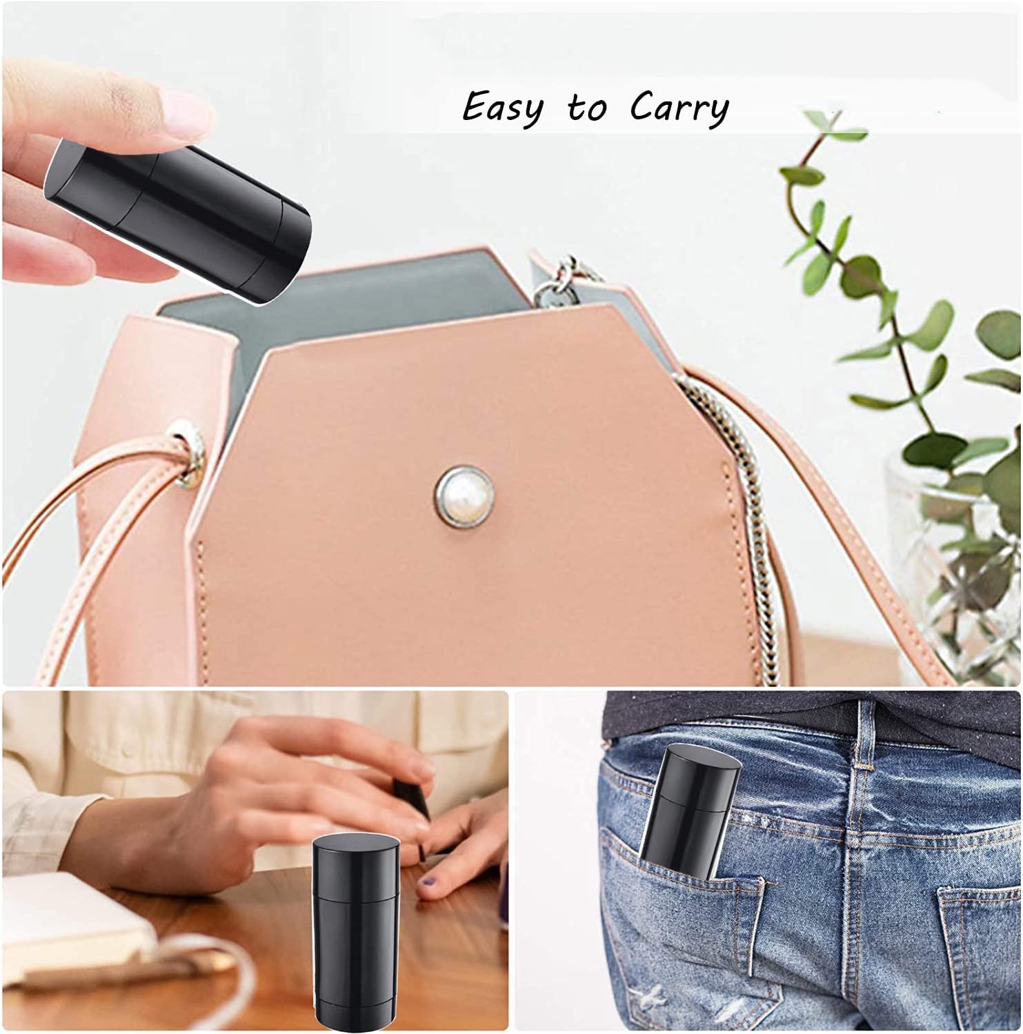 Minsily 10 Pack 75Ml Round Empty Deodorant Containers 2.5Oz Twist Up Filling Stick Plastic Deodorant Container Empty Lip Balm Tu