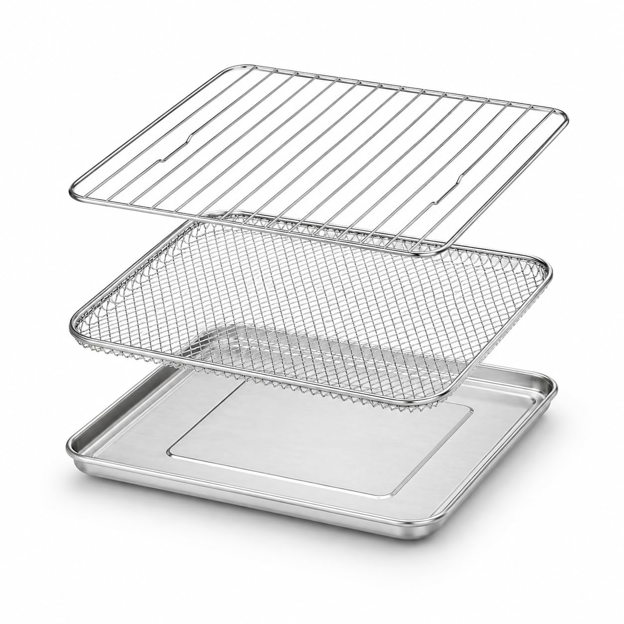 Toaster Oven Replacement Parts Accessories for Gourmia GTF7655 / GTF7530 / GTF7460 / GTF7465  3in1 Basket, Tray & Wire Rack S