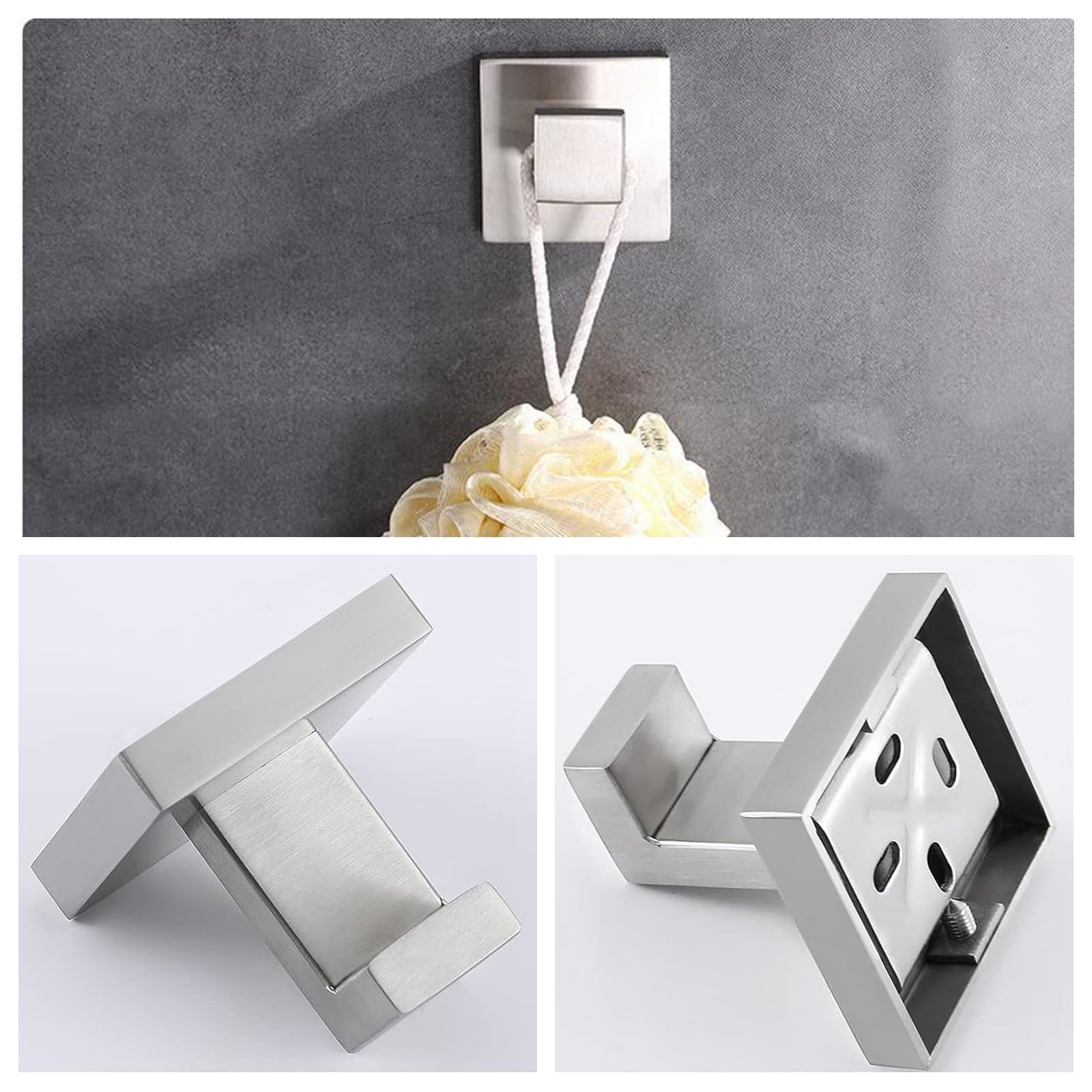 10-Pieces Bathroom Hardware Set Brush Nickel Bathroom Accessories Set Sus304 Towel Bar Set Includes 2 Towel Bar-24 Inch+2 Towel