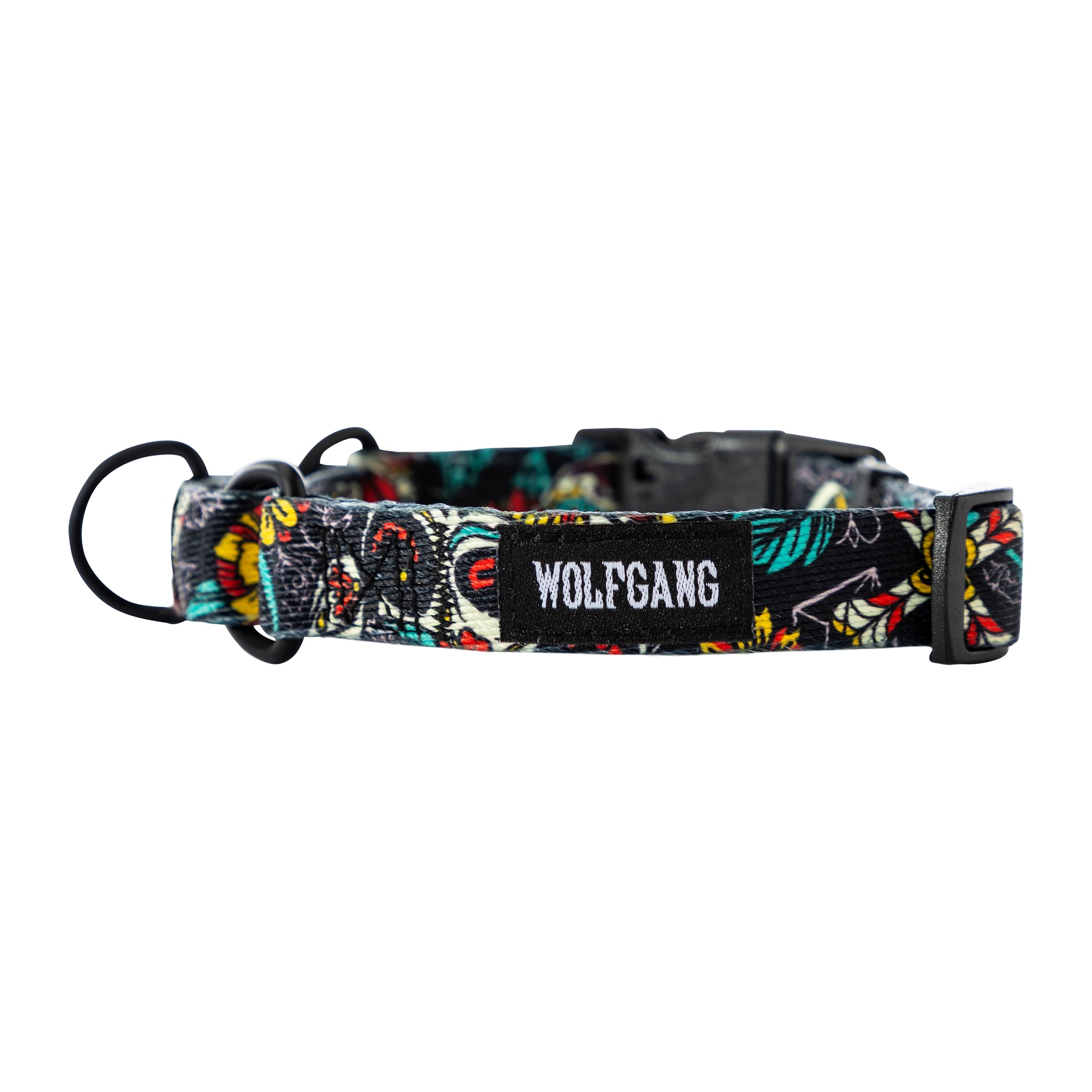 Wolfgang Man  Beast Premium Martingale Dog Collar For Small Medium Large Dogs, Made In Usa, Losmuertos Print, Large (1 Inch X 18