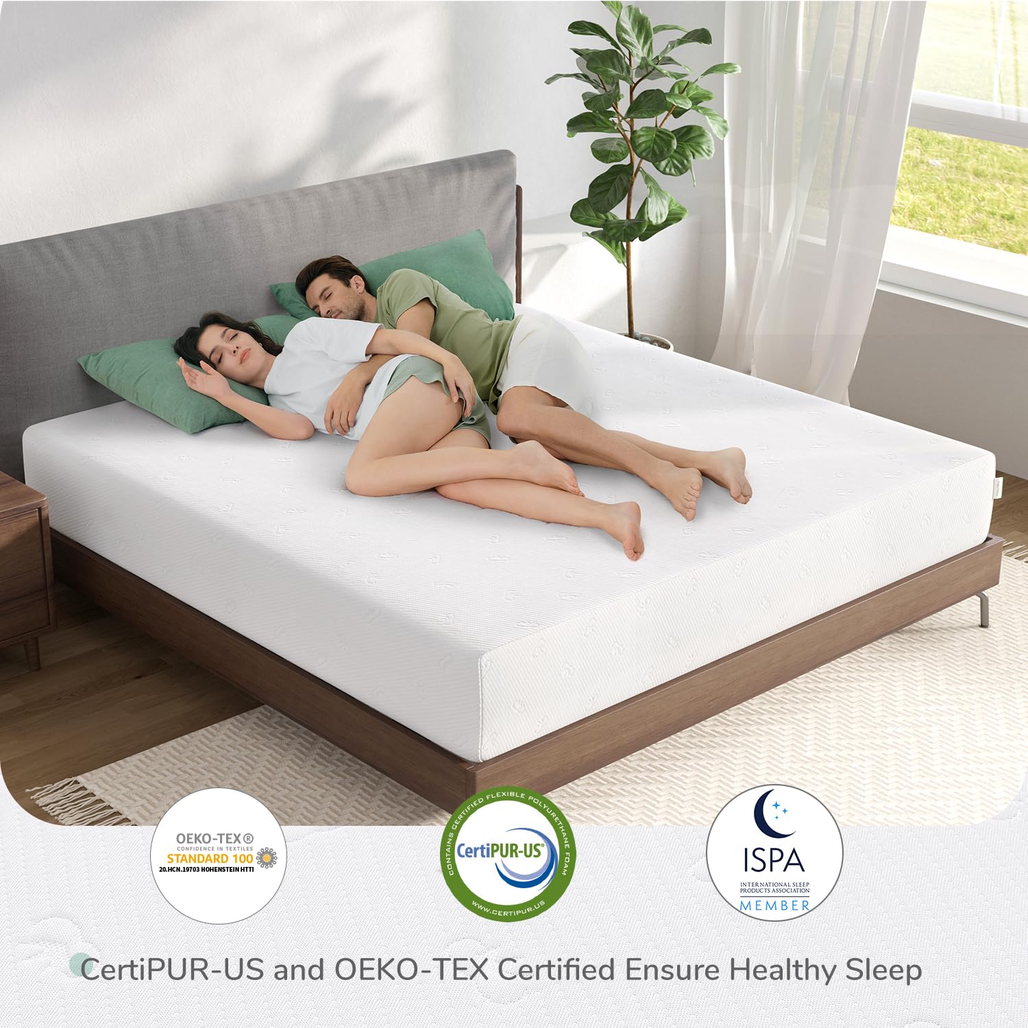 Novilla Queen Mattress, 12 Inch Queen Size Memory Foam Mattress With Comfort Foam For Pressure Relief & Cool Fresh Sleep,Removab