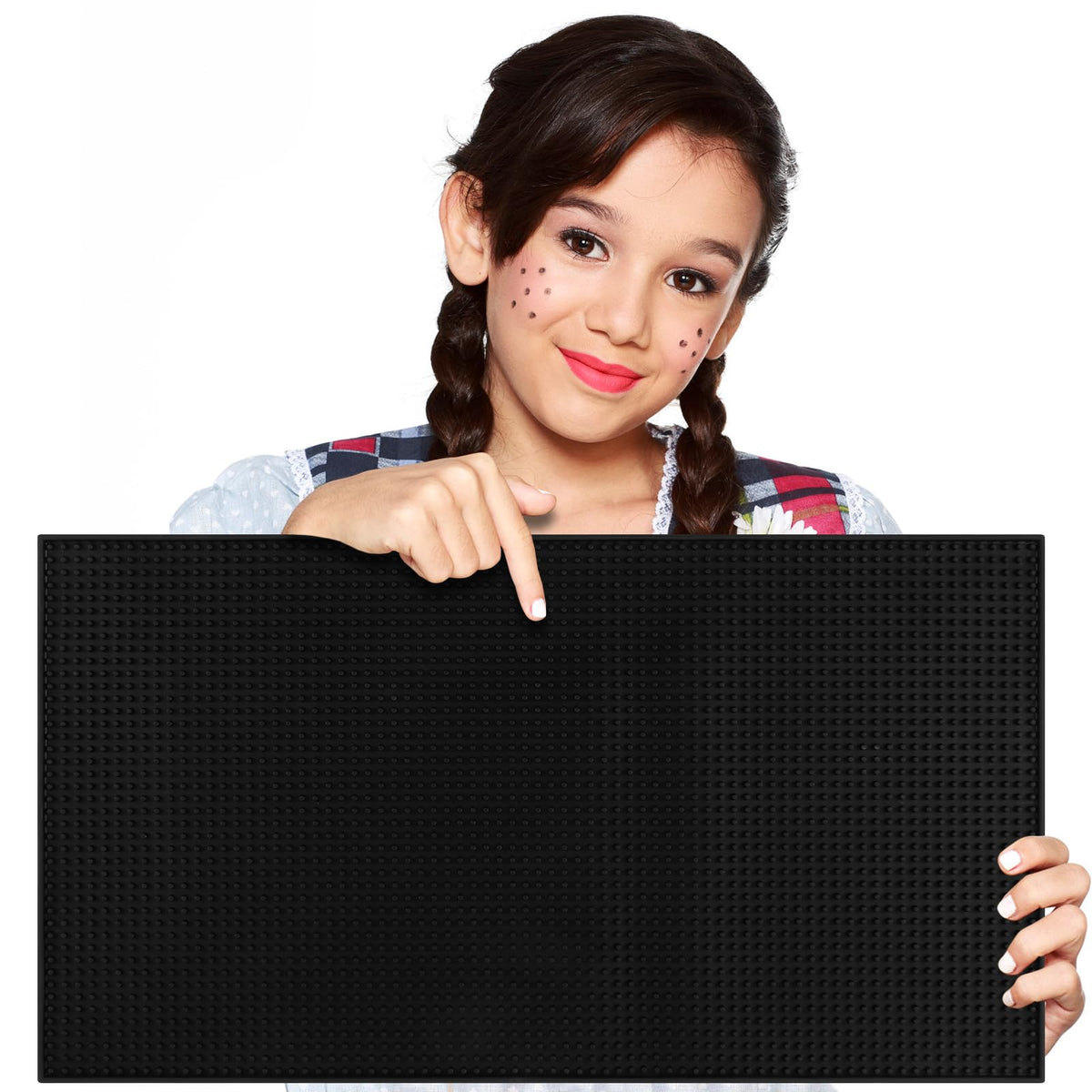 Extra Large (28 Inch By 16 Inch) Thick Rubber Service Bar Mat For Home Kitchen Counter Mat, Bartender Bar Mat, Dish Drying Mat,