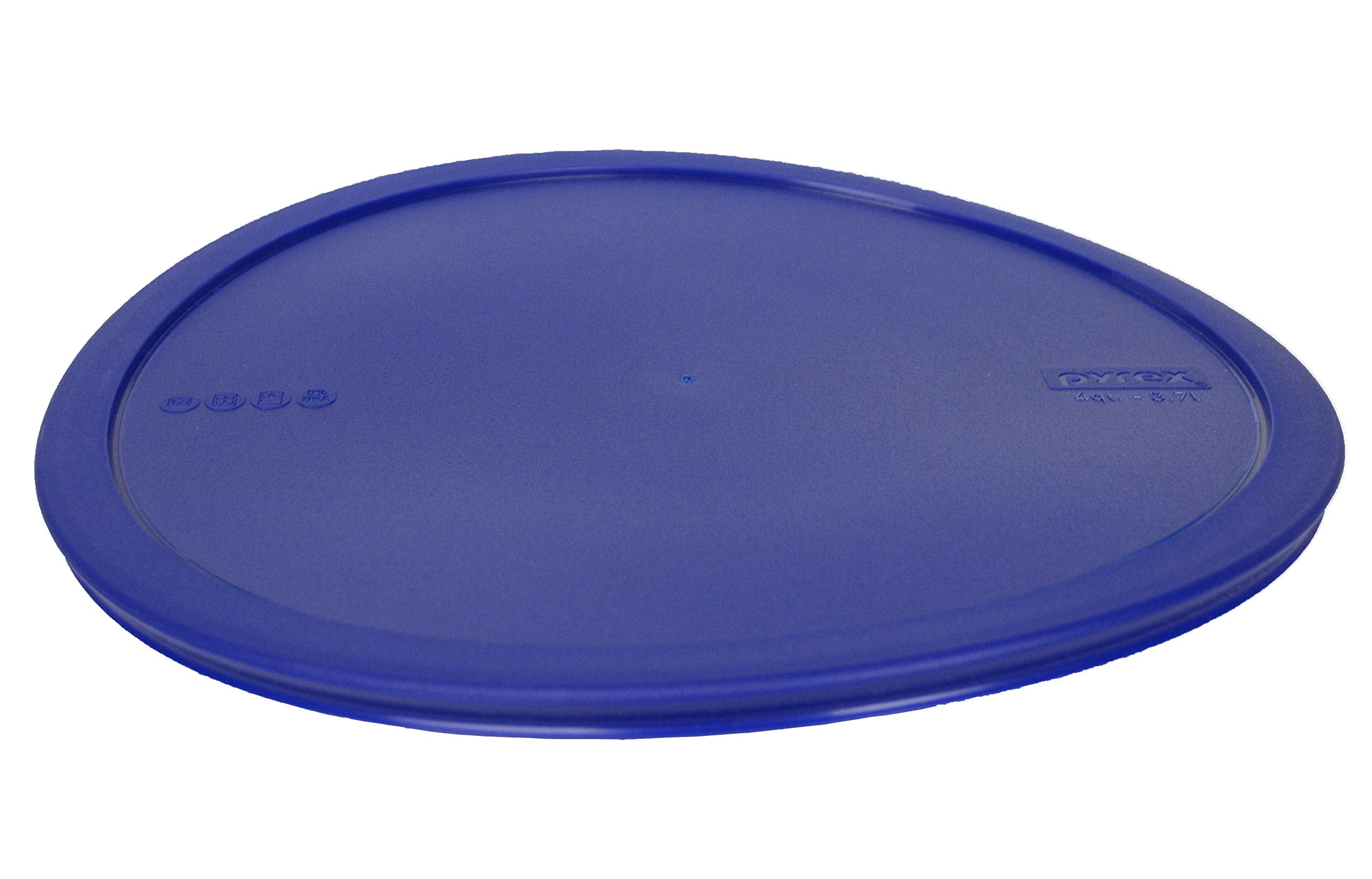 Pyrex 326-Pc Blue 4 Quart Round Plastic Food Storage Lid, Made In Usa