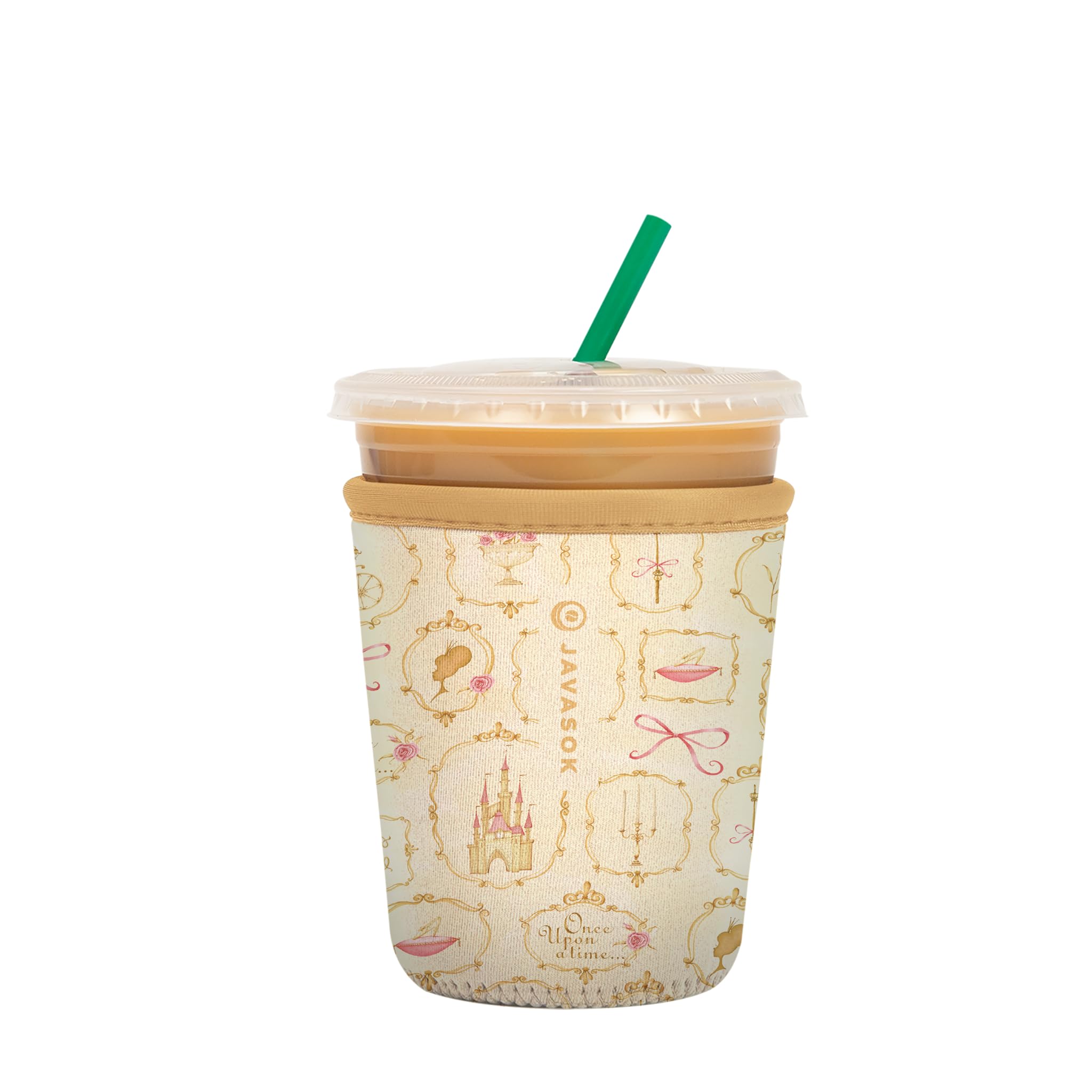 Sok It JavaSok Iced Coffee & Cold Soda Insulated Neoprene Cup Sleeve (Happily Ever After, Small: 16-20oz)