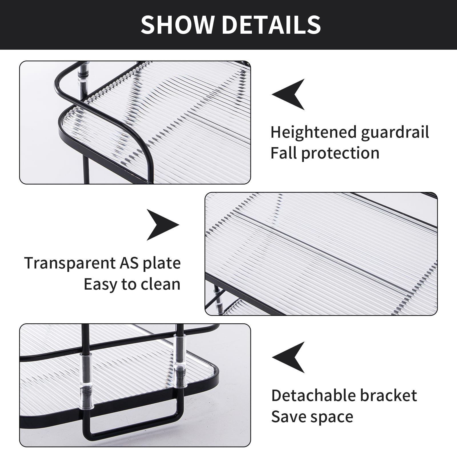 Oifecsie Bathroom Organizer Countertop, 2 Tier Cosmetic Skincare Perfume Organizer, Bathroom Counter Makeup Perfume For Dresser