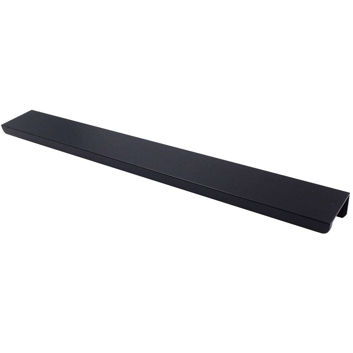 4-Pack Cabinets Drawers Edge Pulls - 10 Overall Length, Black, Concealed Tab Pulls For Kitchen Garage Cabinet Drawers, Pw5018B25