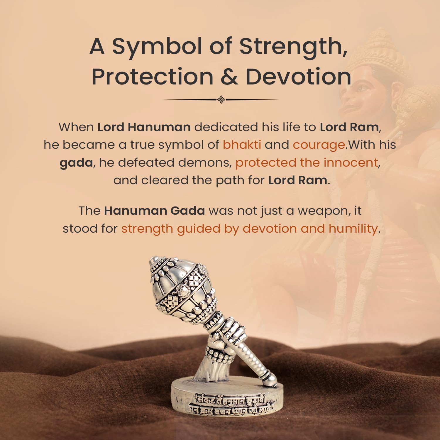 Silver Hanuman Gada