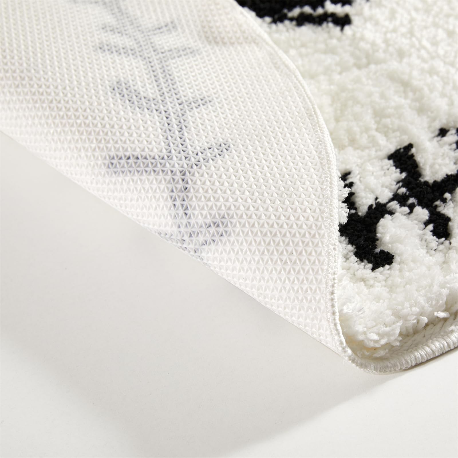 Jack Skellington Halloween Round Bathroom Rugs Mat 2Ft, Non-Slip Machine Washable Soft Absorbent Shaggy Bath Rug The Nightmare B