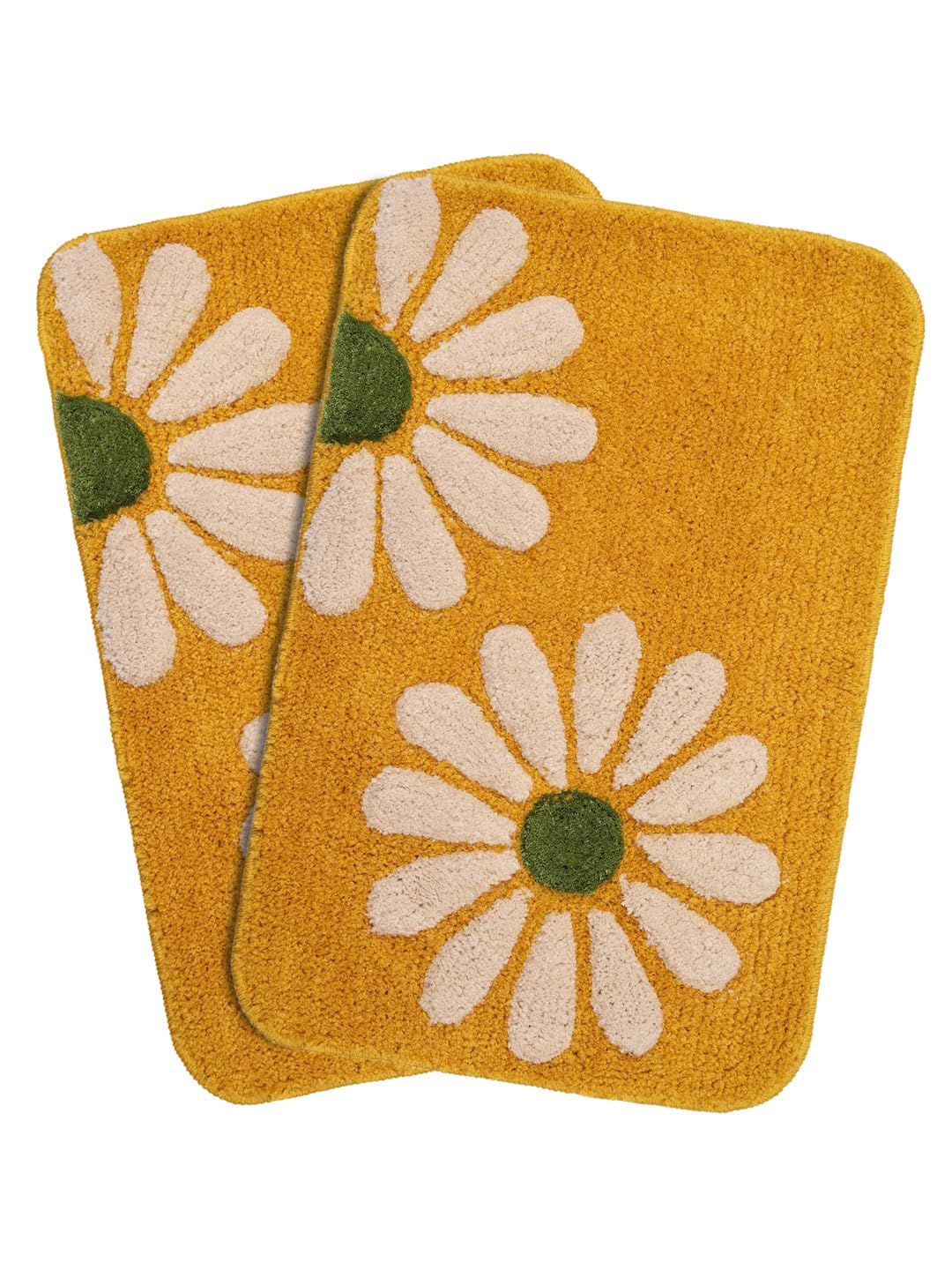 Saral Home Cawo Soft Antiskid Bathmat 2Pc,Gold. 40X60 Cm