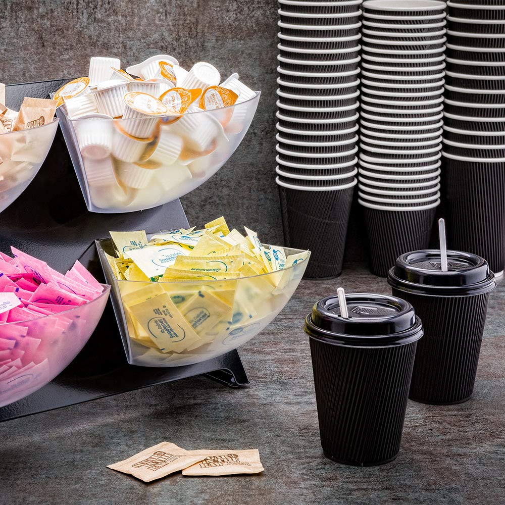 Restaurantware Met Lux 15.4 X 13.4 X 14.6 Inch Coffee Accessory Caddy 1 Premium Coffee And Condiment Organizer - 4 Removable Com