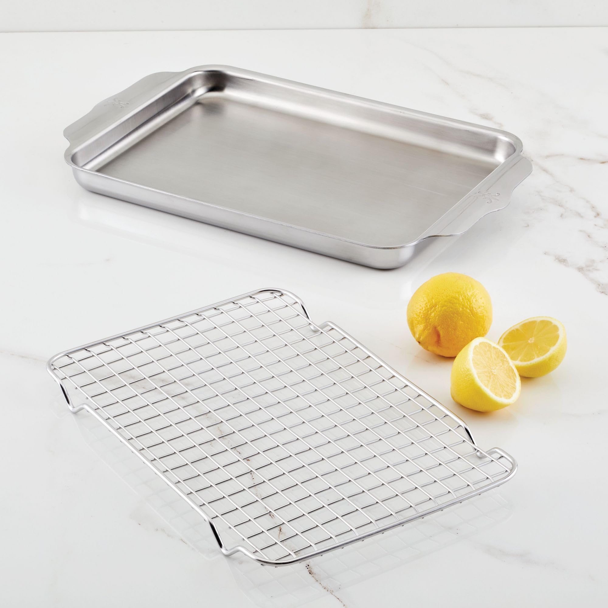 Hestan Provisions Quarter Sheet Pan Cooling Rack – 9" x 12.5", Stainless Steel, Model 48823