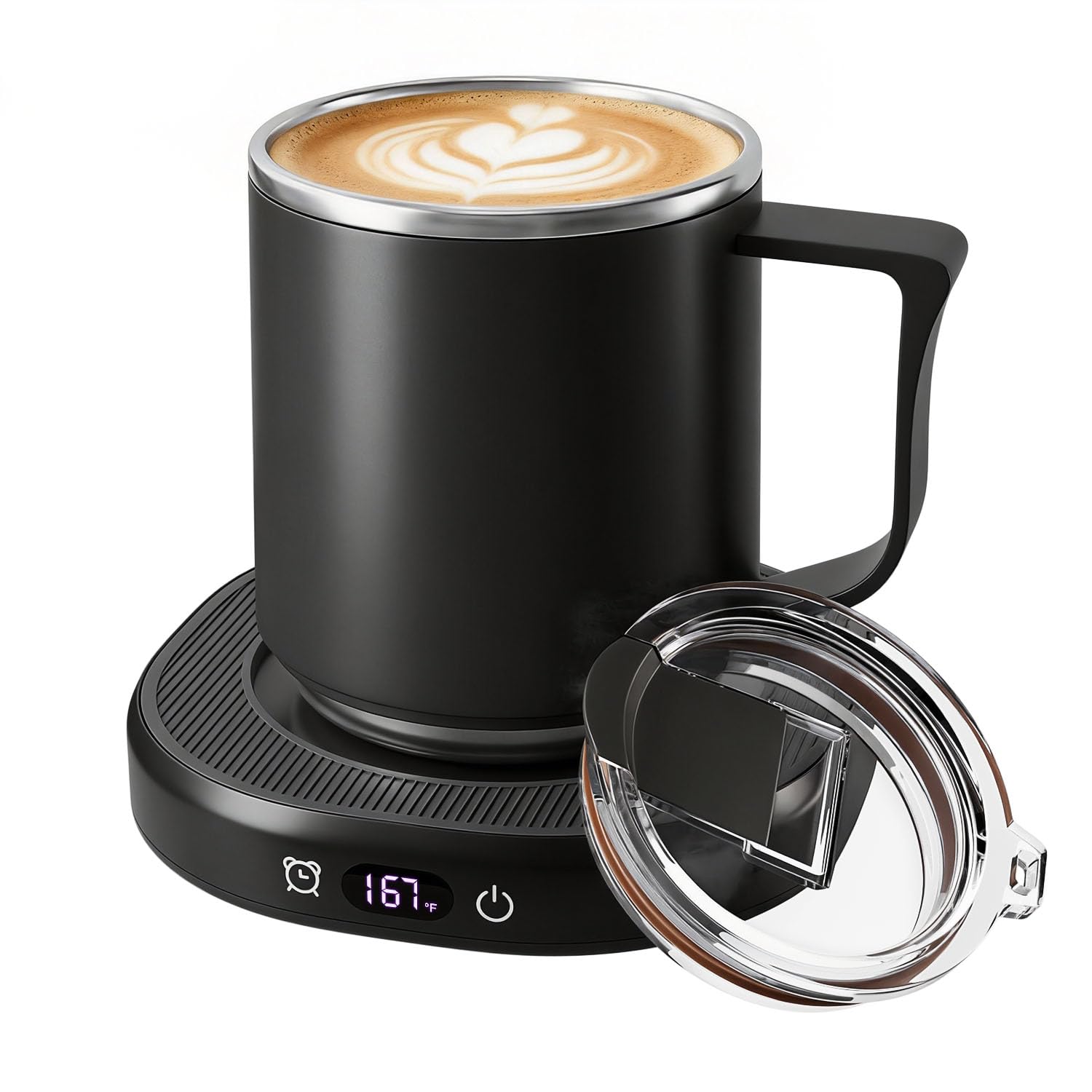 Coffee Mug Warmer + Mug Set, Cup Warmer for Desk, Candle Warmer with Timer