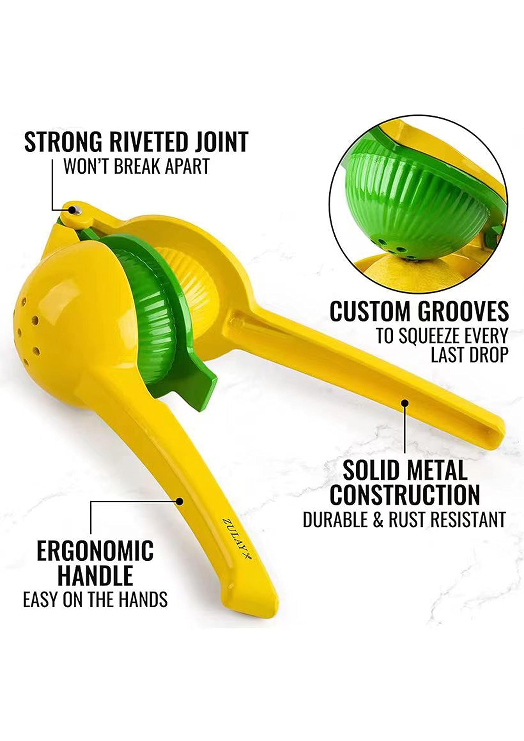 Metal 2-In-1 Lemon Squeezer