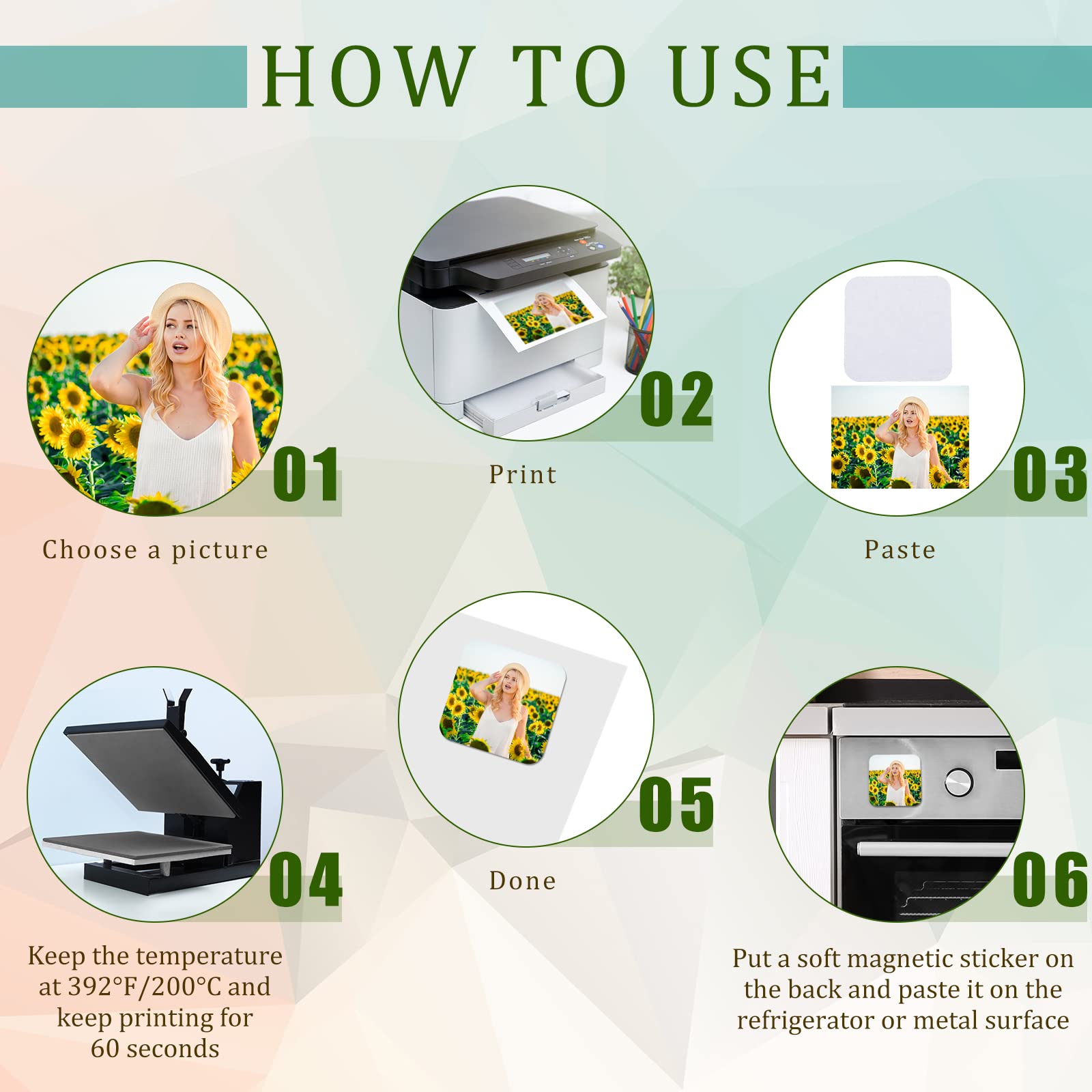 3 X 3 Inch Sublimation Blank Refrigerator Magnets Sublimation Square Fridge Magnets Sublimation Magnet Blanks Mdf Sublimation Bl