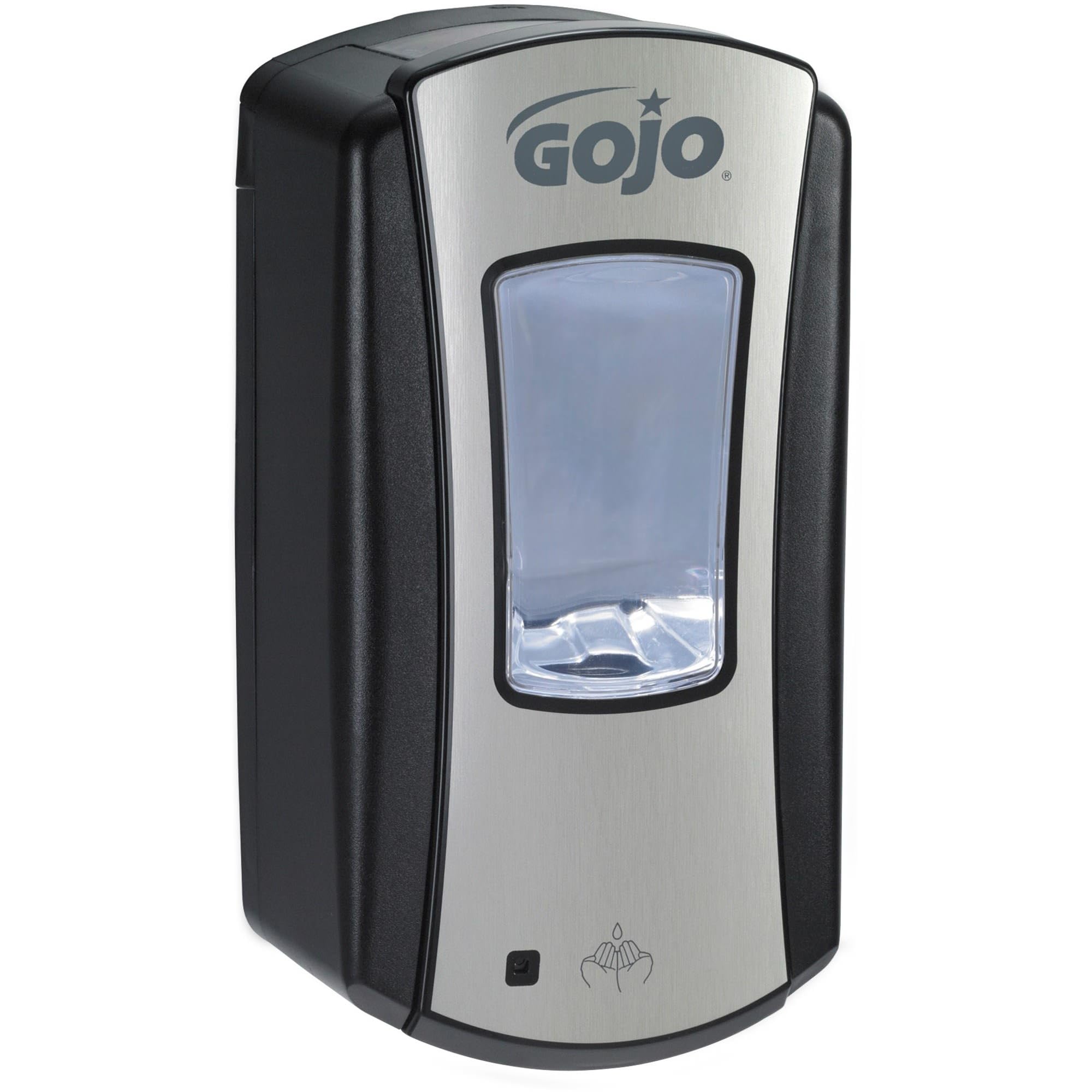 Gojo Ltx-12 Touch-Free Foam Hand Soap Dispenser, Chrome/Black, For 1200 Ml Gojo Ltx-12 Foam Hand Soap Refills (Pack Of 1) - 1919