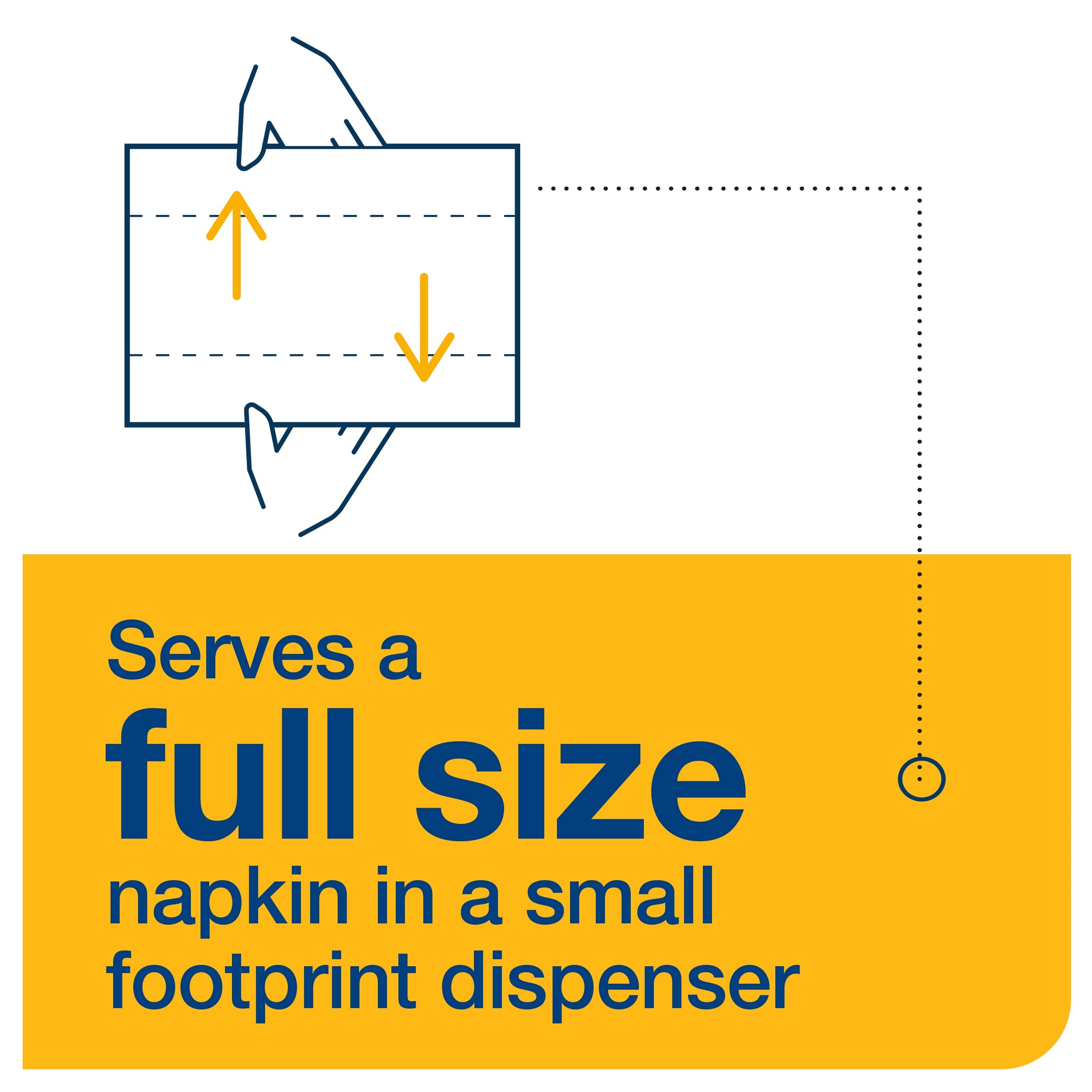 Tork Xpressnap Fit Natural Dispenser Napkin N14, Compostable 2-Ply, 36 Packs X 120 Napkins, Dx806E