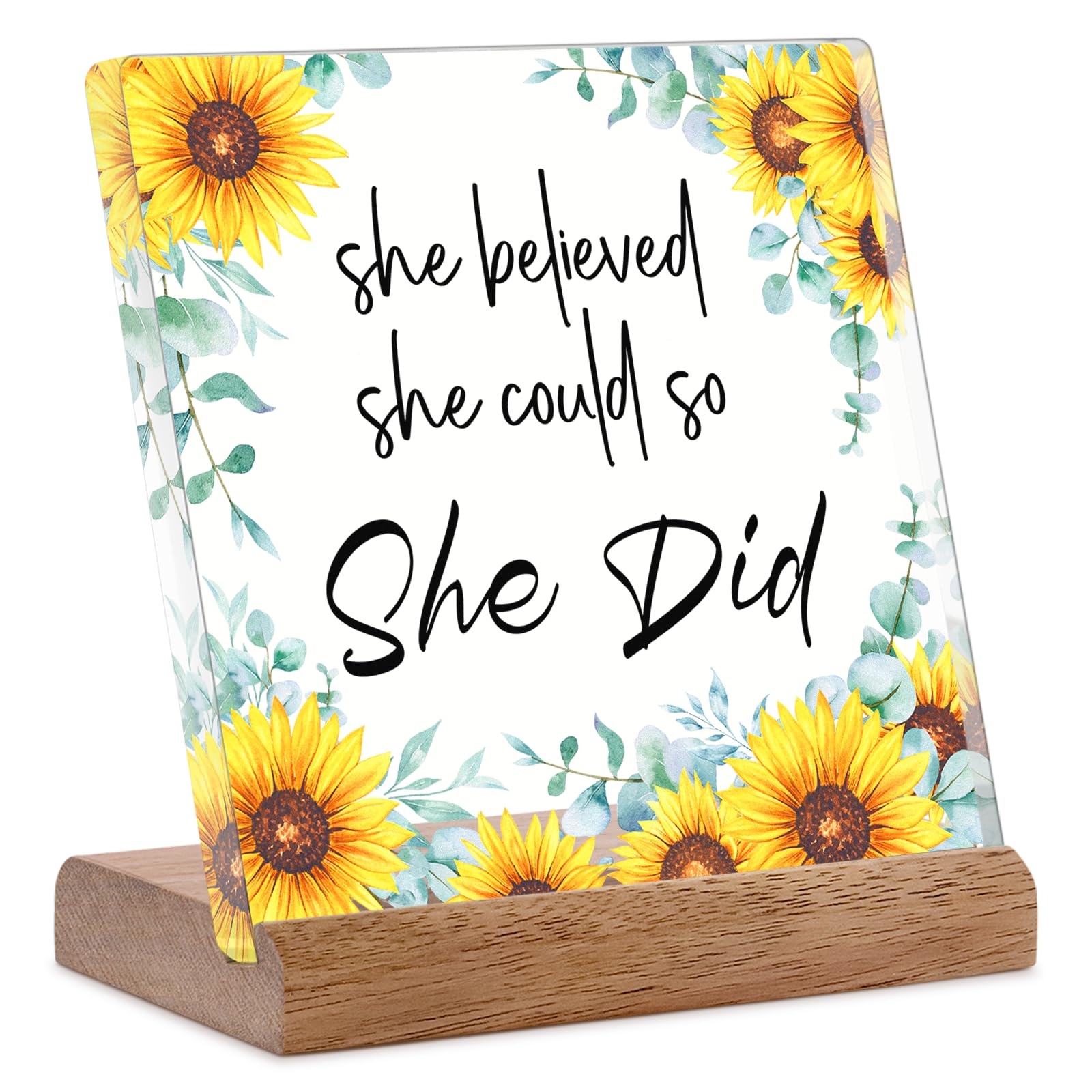 FreeJac She Believed She Could so She Did Gifts for Women, College Girls, Female Coworkers - Congratulations, New Job, Promotion