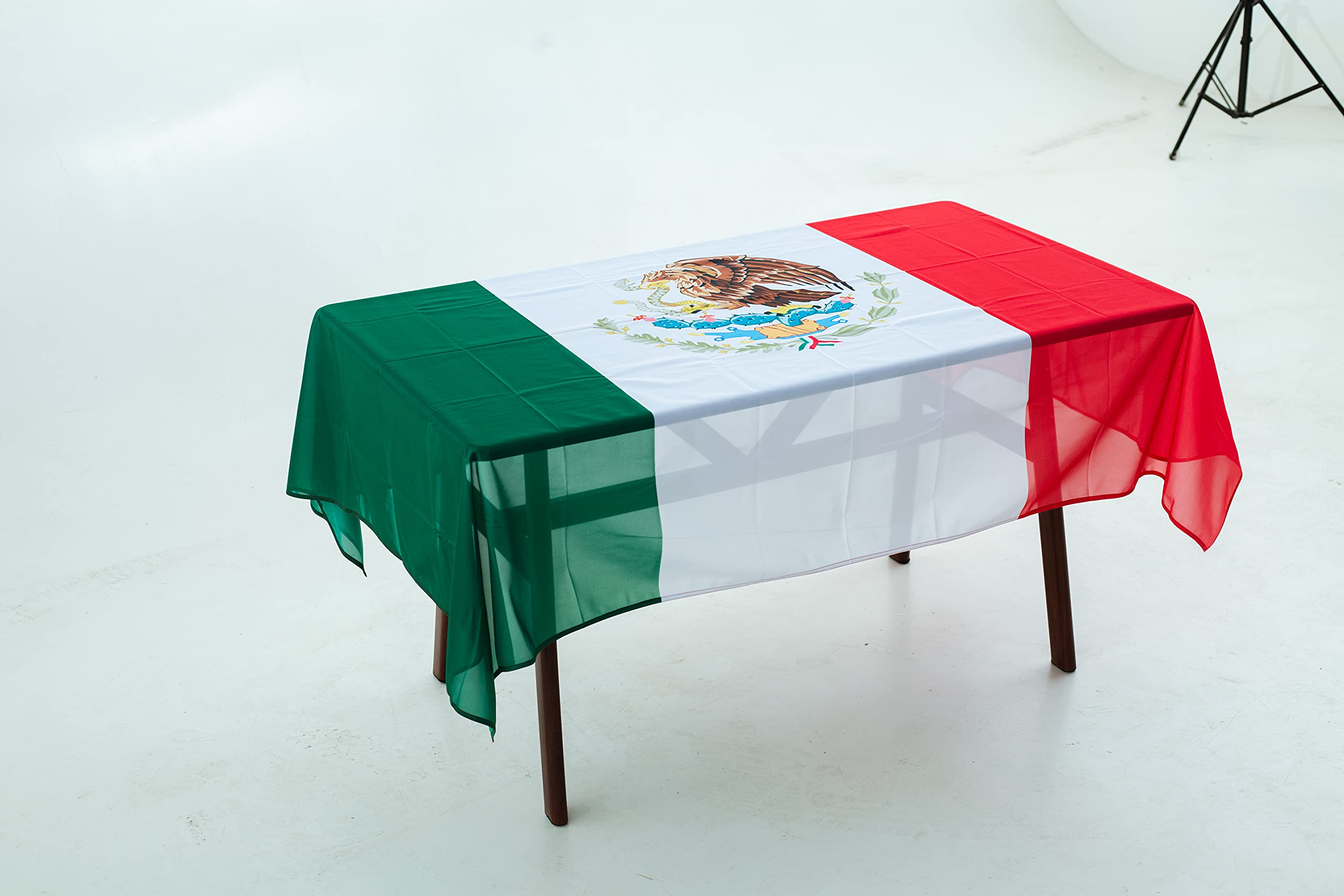 Rectangular Tablecloth Mexico Mexican Flag Tablecloth Fade-Resistant Washable National Flag Tablecloth, Suitable For Kitchen Din