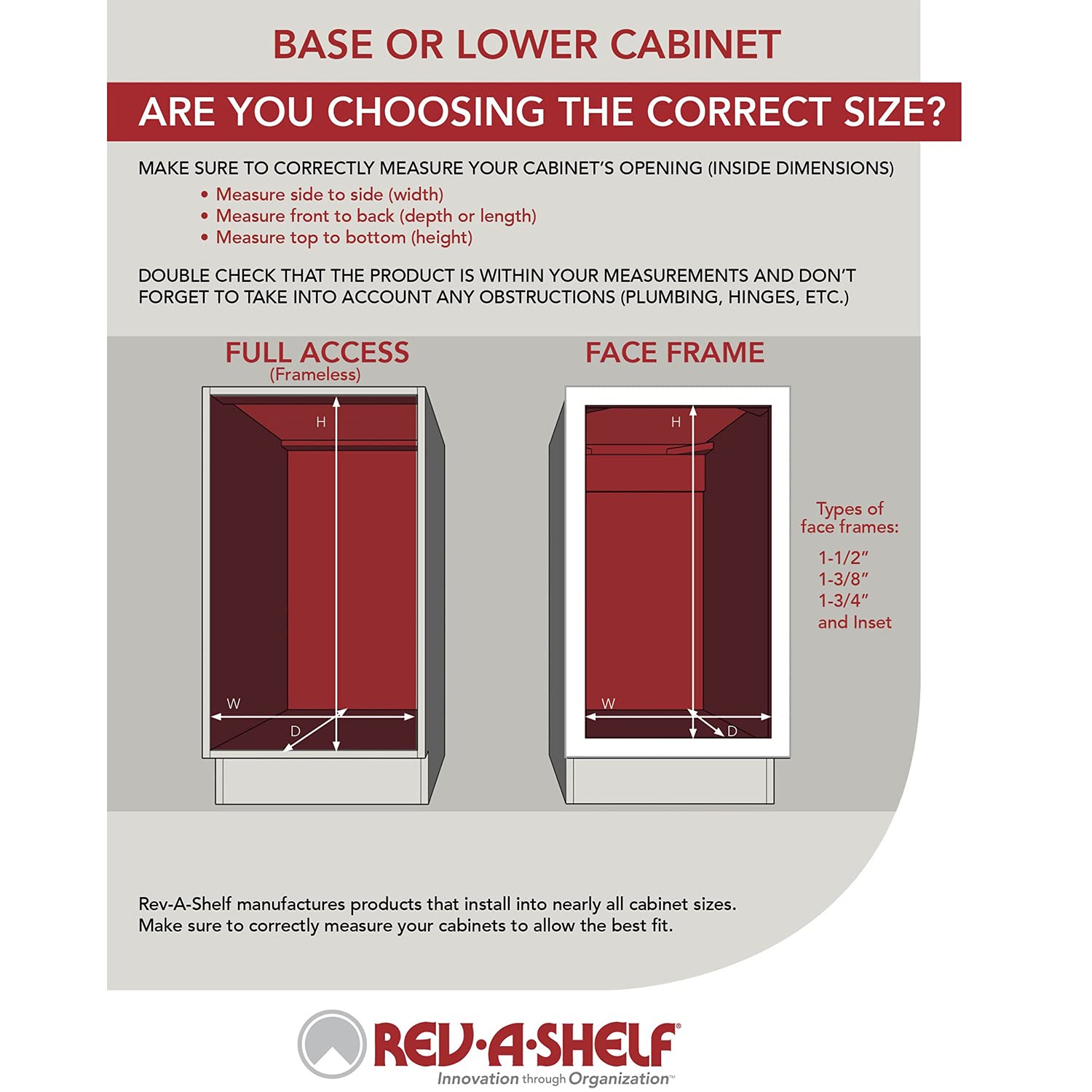Rev-A-Shelf 4231-11-52 11 Inch Wooden Cabinet Pantry Door Easy Mounting And Installation Utility Storage Tray W/Chrome Rails For