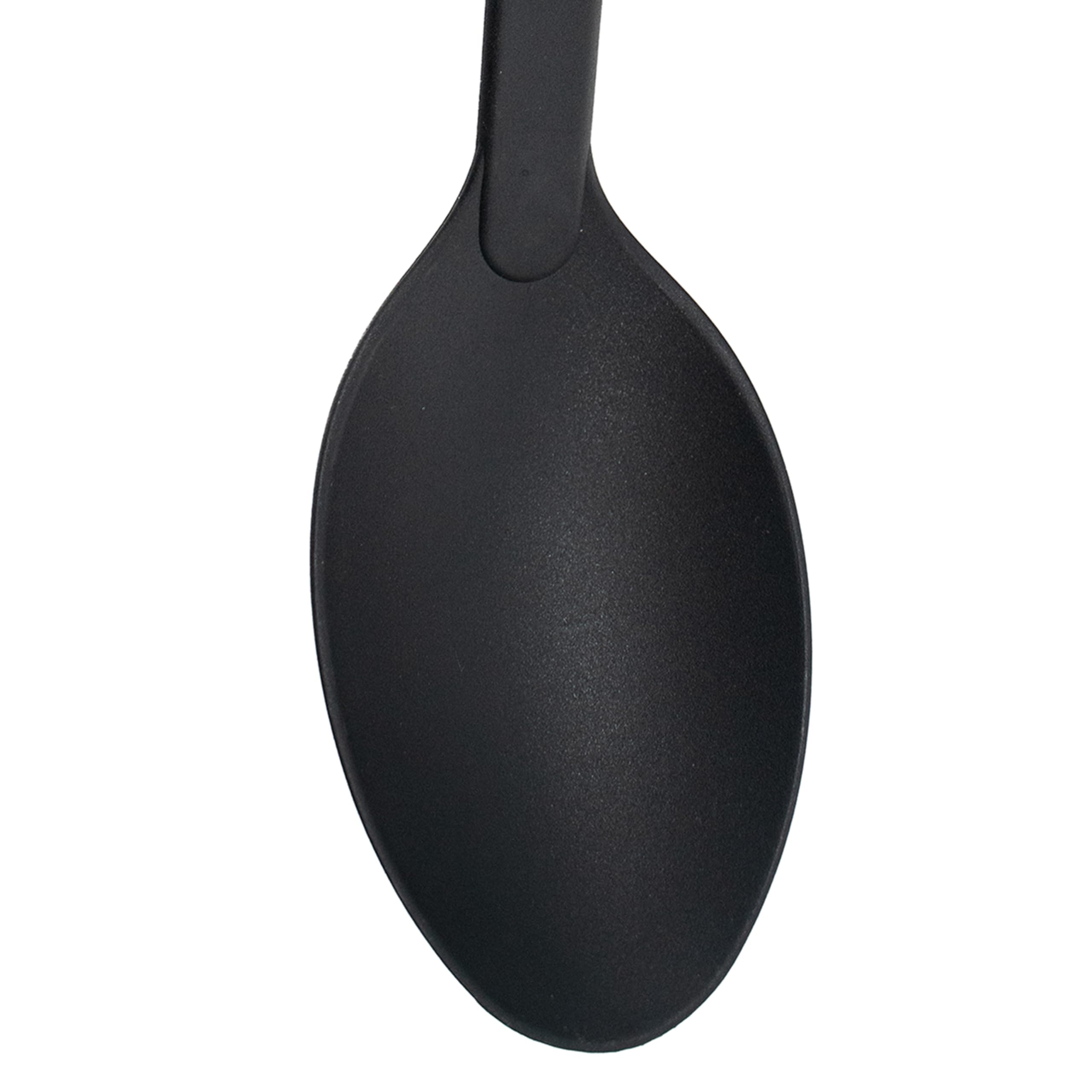 Norpro Nylon 12-Inch Solid Spoon, Pack Of 1, Black