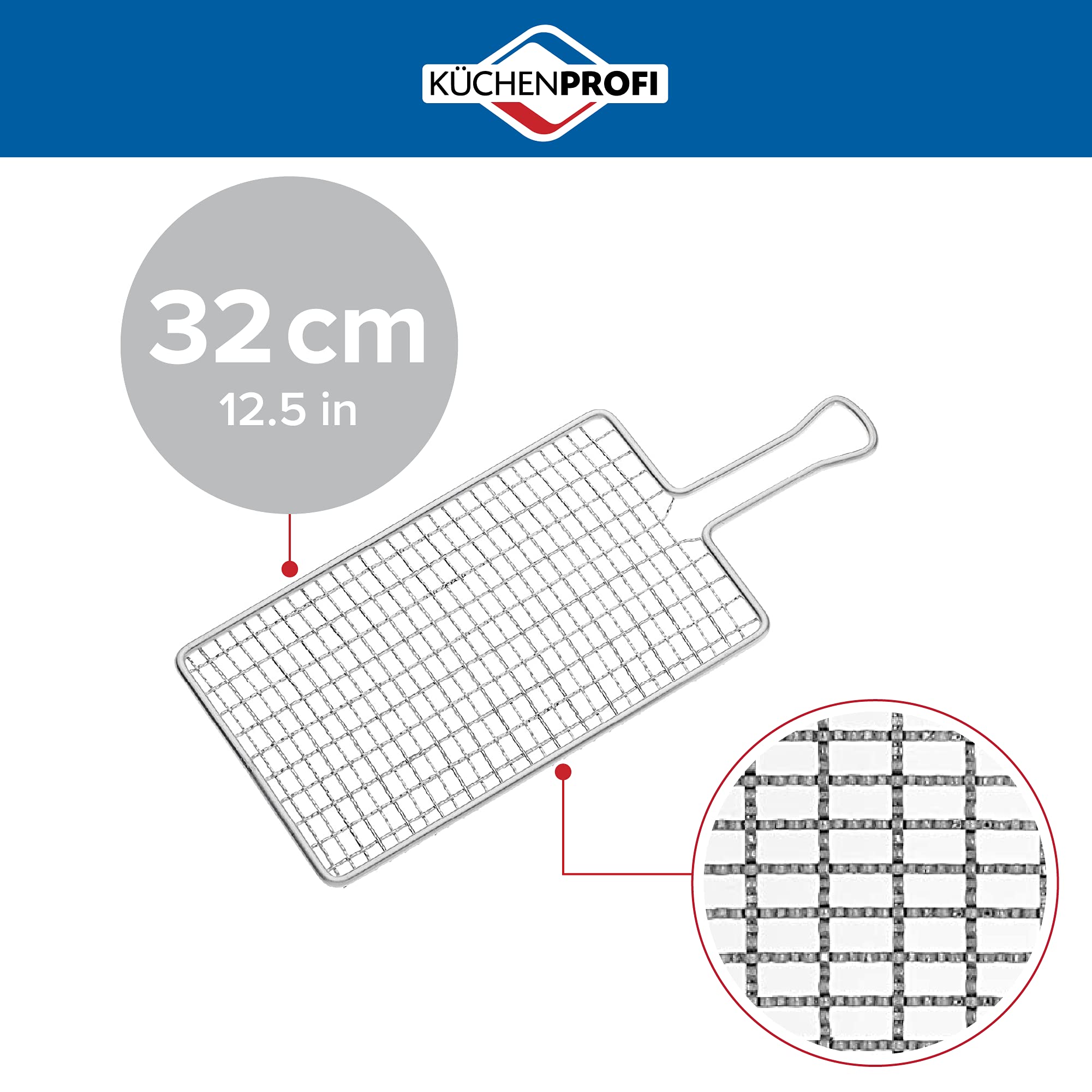 Kchenprofi Potato Grater And Shredder, Stainless Steel Hand Grater For Potatoes, Carrots, And More, Silver