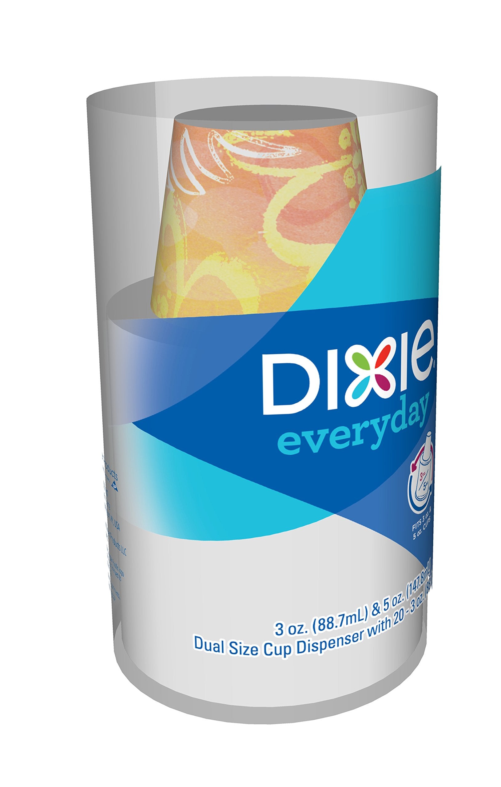 Dixie Disposable Paper Cup Dispenser, For 3 Ounce Or 5 Ounce Bath Cups