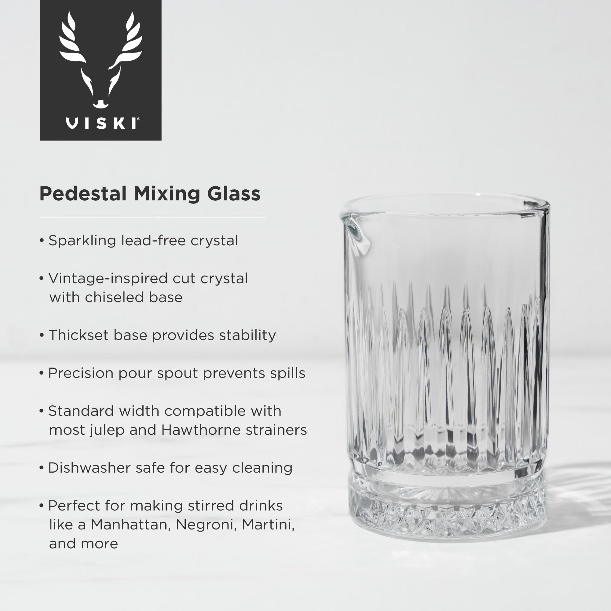 Pedestal Mixing Glass By Viski