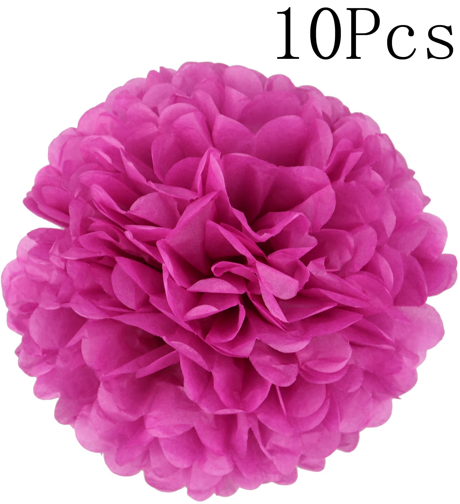 Lightingsky 10Pcs Diy Decorative Tissue Paper Pom-Poms Flowers Ball Perfect For Party Wedding Home Outdoor Decoration (8-Inch Di