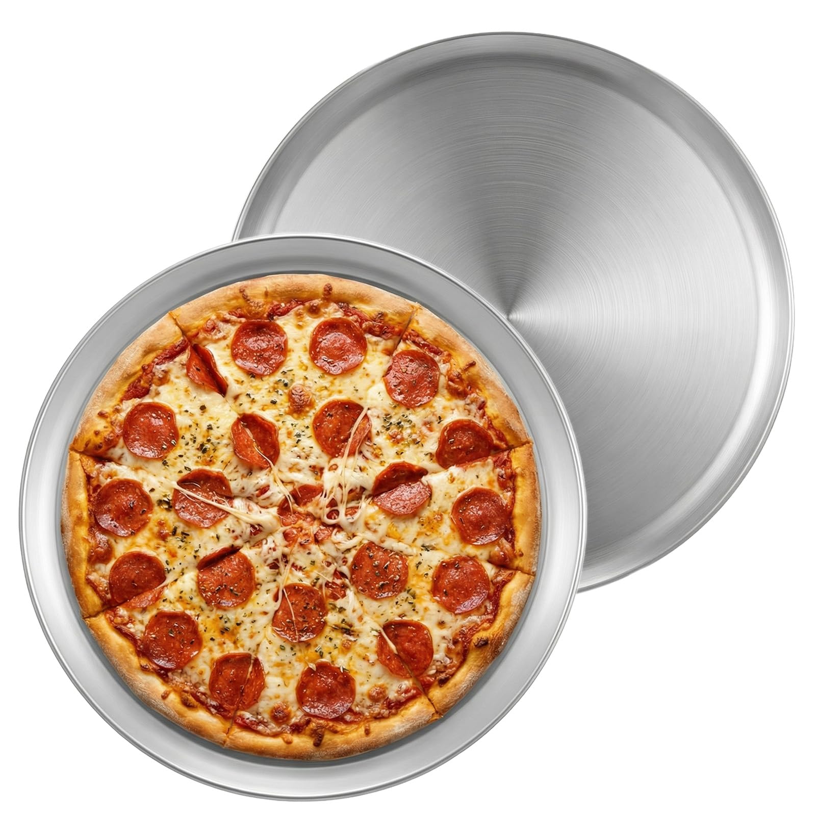 Afgaogw 2 Pack Pizza Pans 16 inch Pizza Pan for Oven, Pizza Tray Pizza