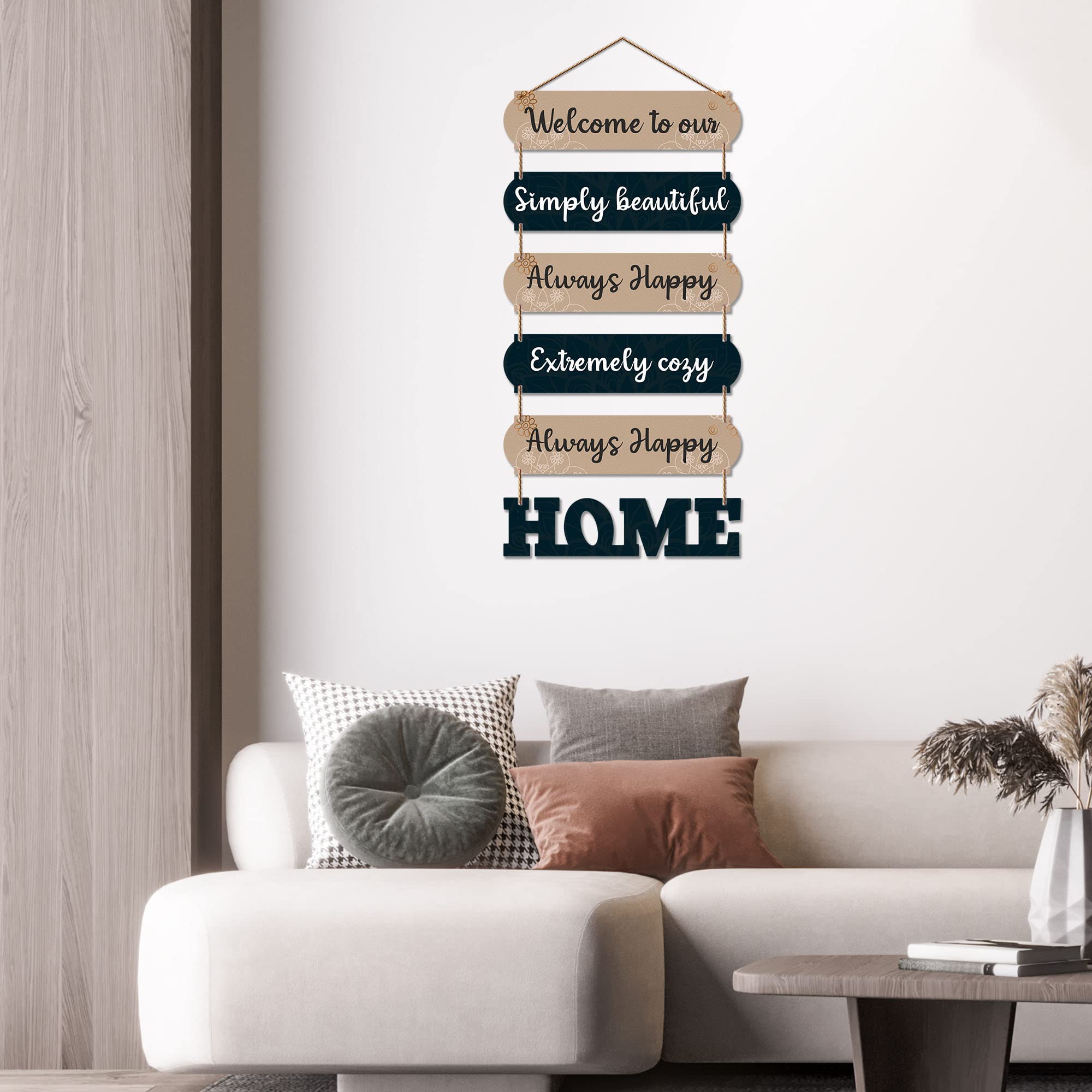 Artvibes Home Quote Decorative Wall Art MDF Wooden Wall Hanger for Living Room | Bedroom | Gifts | Home Decoration | Modern Deco