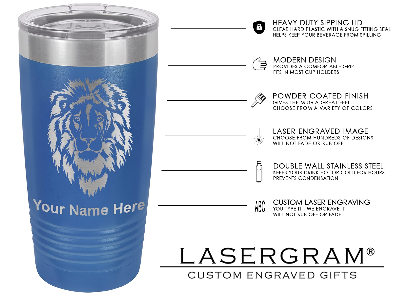 Lasergram 20Oz Vacuum Insulated Tumbler Mug, Ma Medical Assistant, Personalized Engraving Included (Dark Blue)