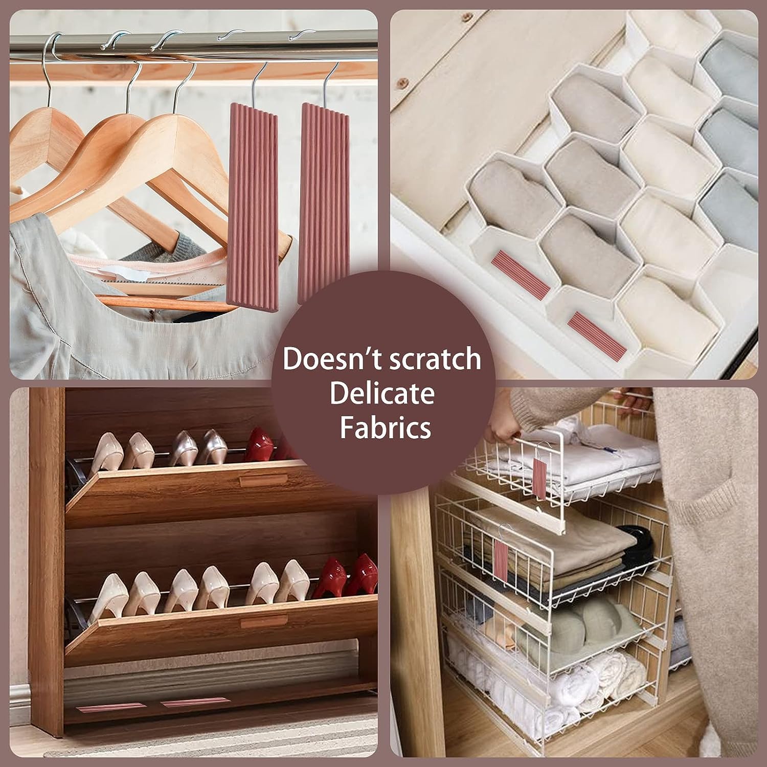 Vazpalas 12 Pack Cedar Blocks For Clothes Storage, Cedar Hanger Ups For Closet, 100% Natural Cedar Hang Ups, Red Cedar For Close