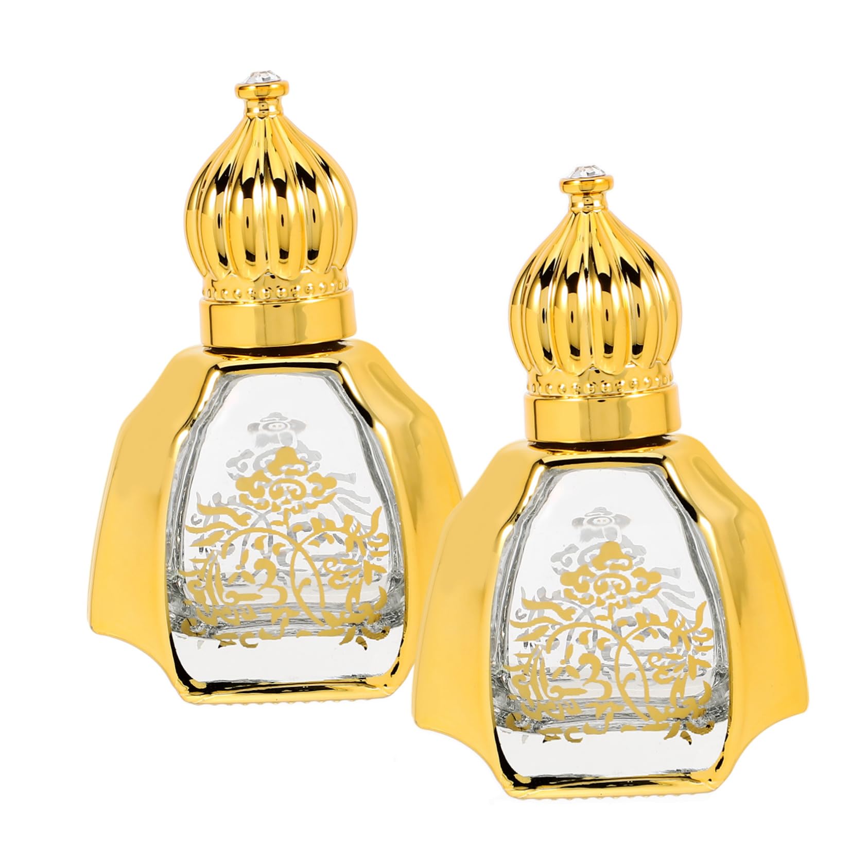 GLEAVI Roller Bottles Refillable Essential Oil Roller Bottle Set of 2 for Perfume Oil Portable Travel Perfume Bottle with Ball 2