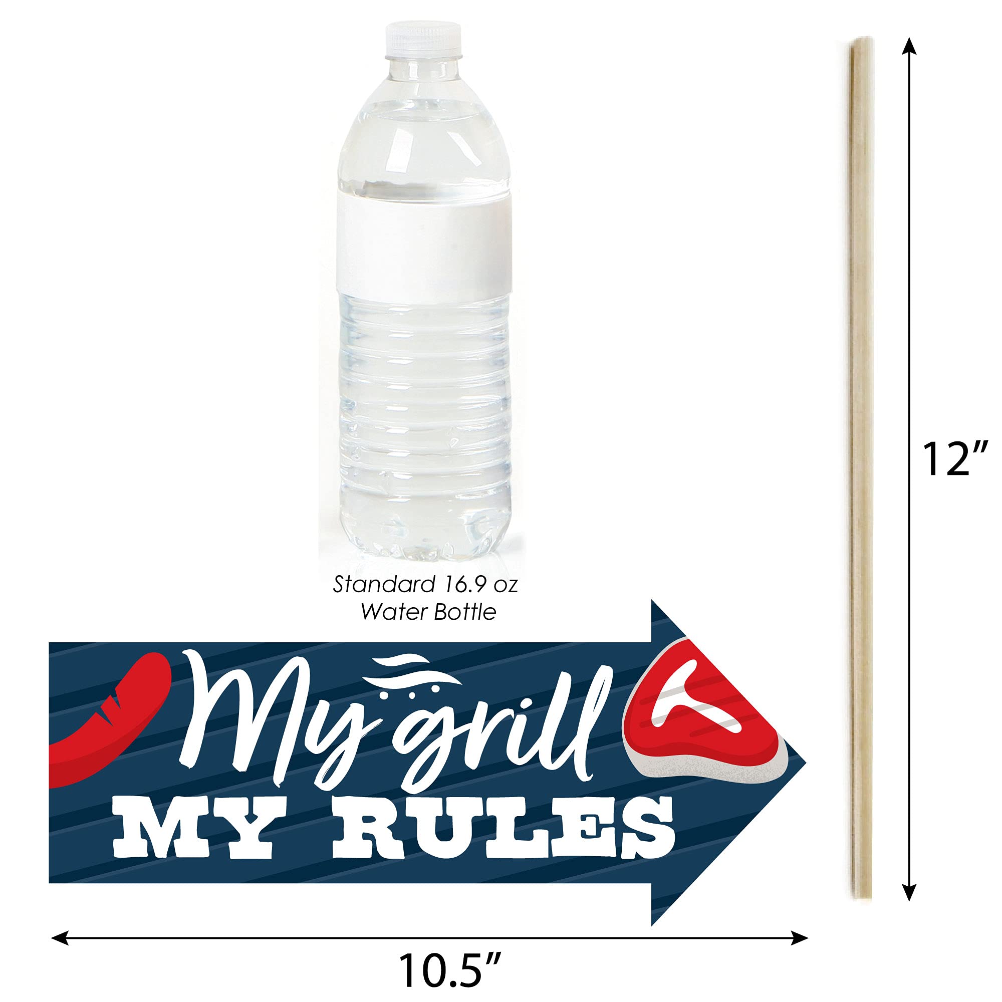 Big Dot Of Happiness Funny Fire Up The Grill - Summer Bbq Picnic Party Photo Booth Props Kit - 10 Piece