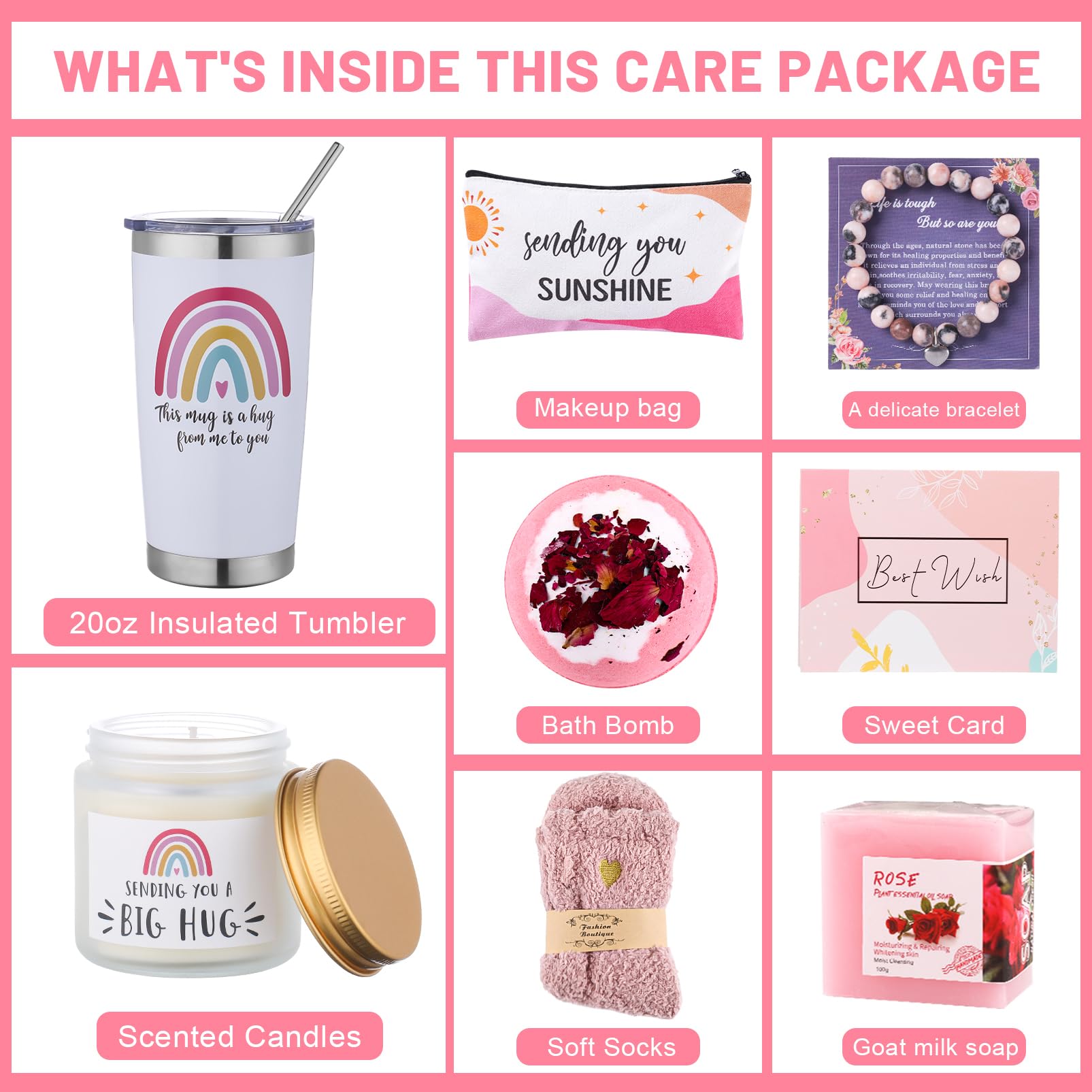 Get Well Soon Gifts For Women, Care Package Get Well Gift Basket For Sick Friends Surgery Recovery Gifts For Women Sunflower Gif
