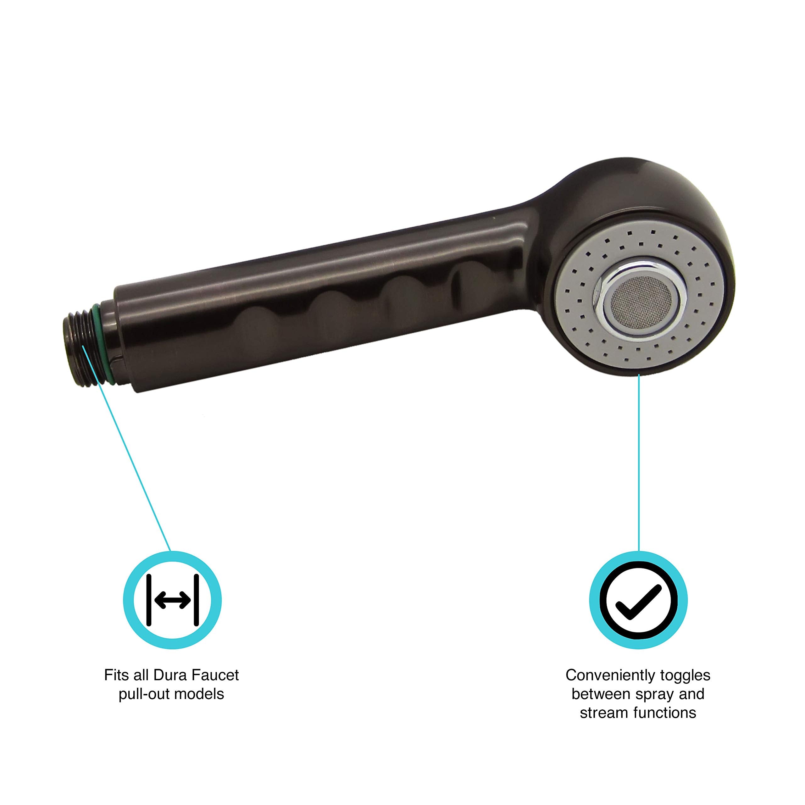 Dura Faucet Df-Rk800-Vb Rv Kitchen Faucet Pull-Out Sprayer Replacement (Venetian Bronze)