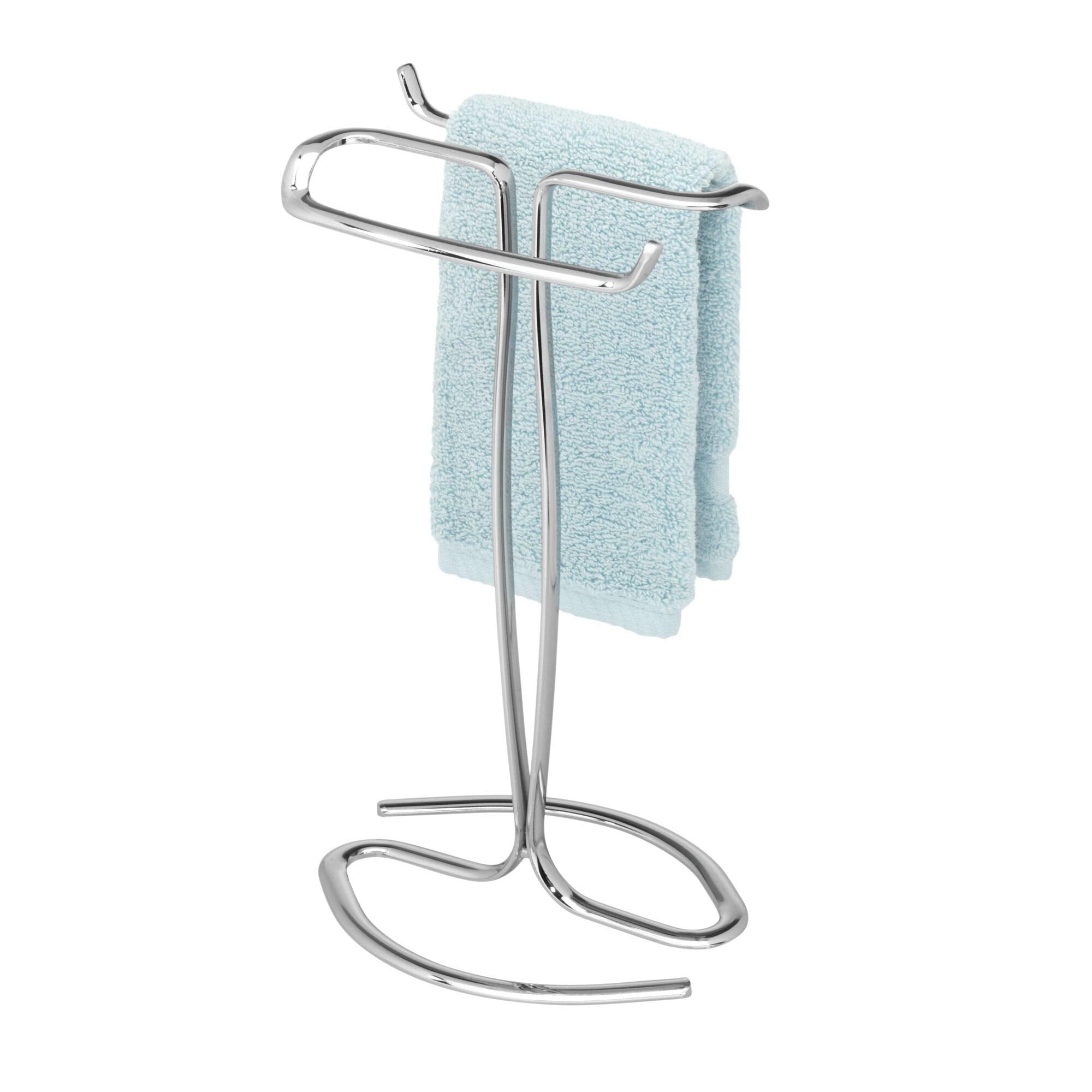 Idesign Metal Hand Towel Rack, The Axis Collection - Holds 2 Hand Towels, 7.75       X 6.25       X 13.5      , Chrome